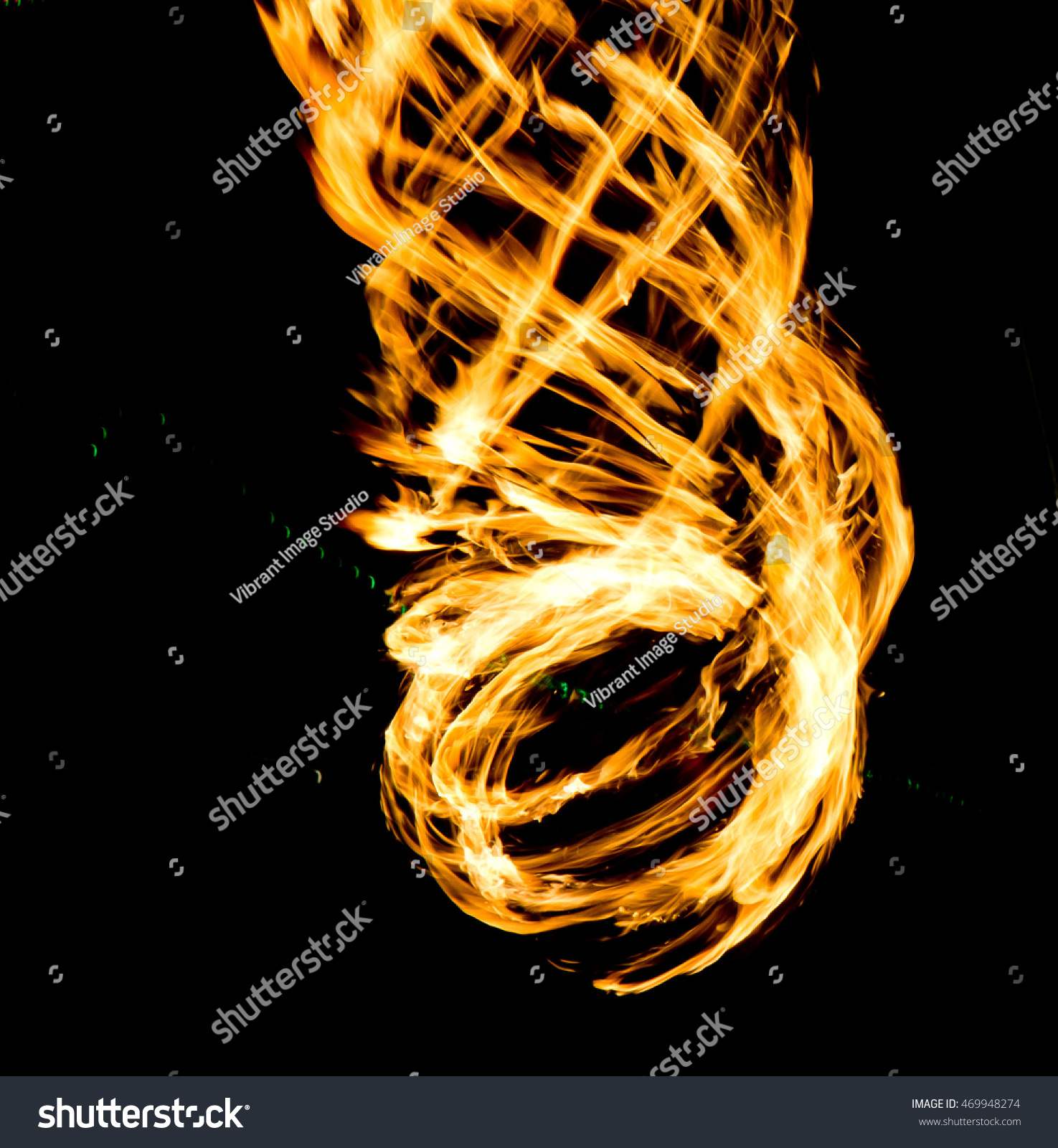 Abstract fire trails photo
