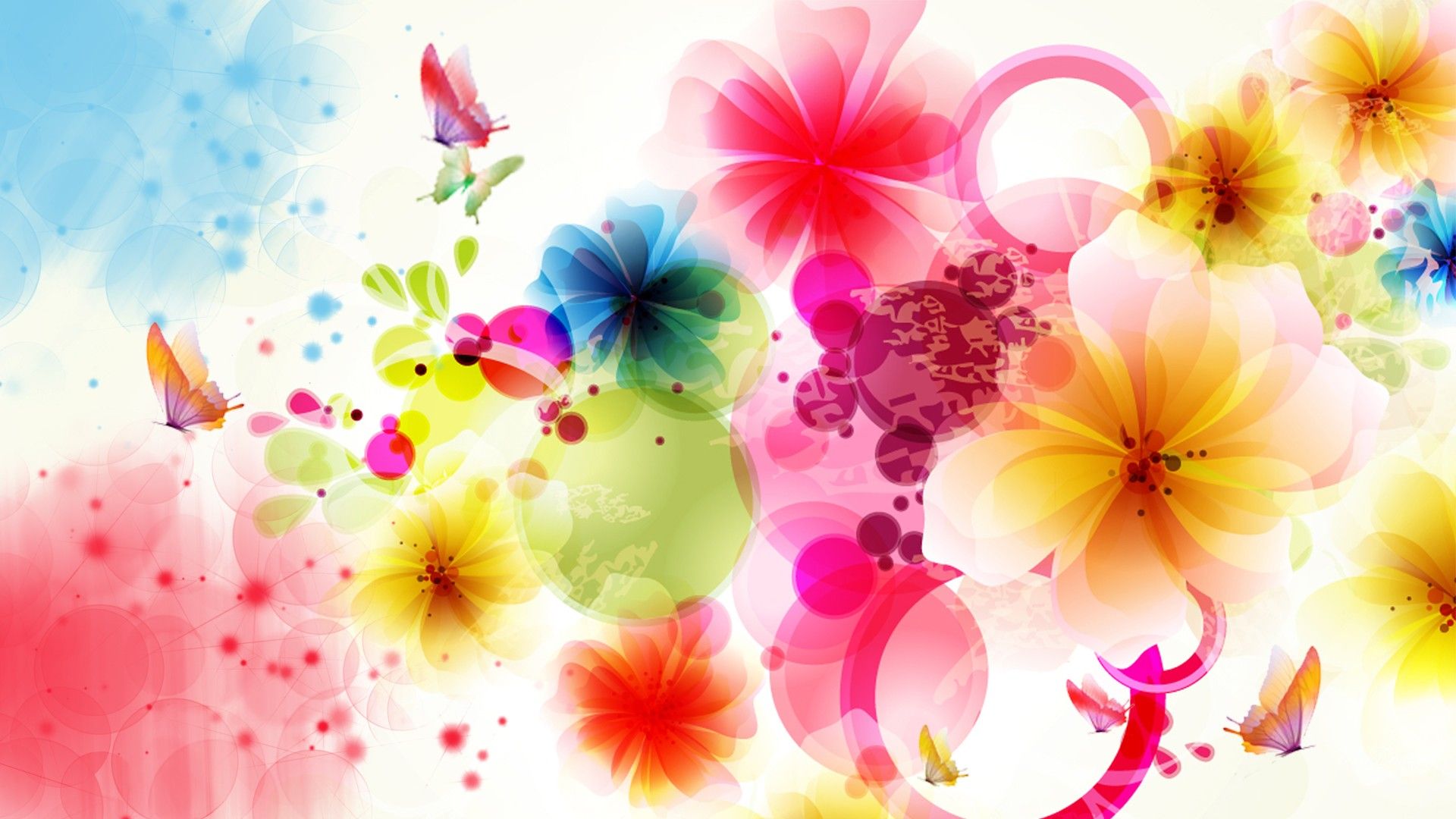 Abstract Flowers Wallpapers Group (79+)