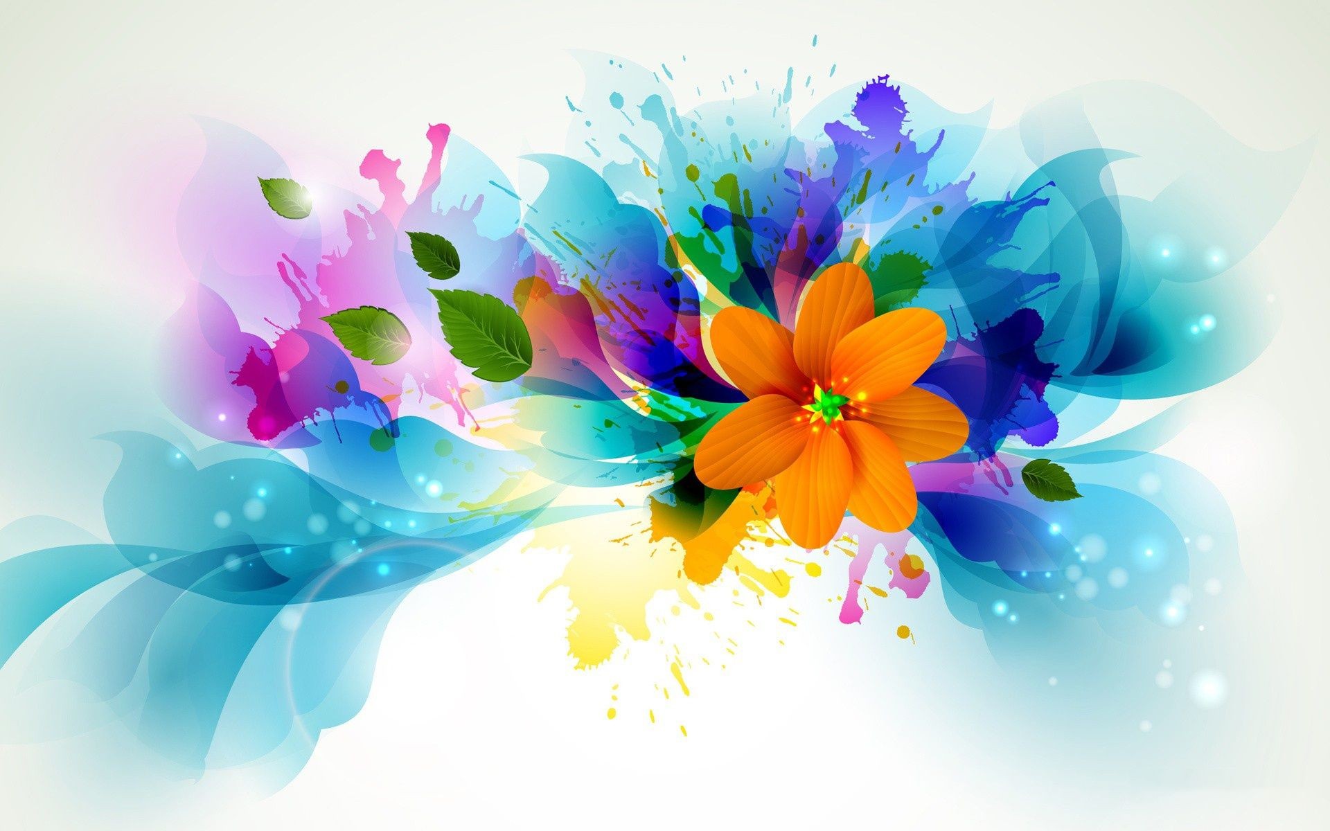 Abstract Flower Drawing HD Wallpaper, Background Images
