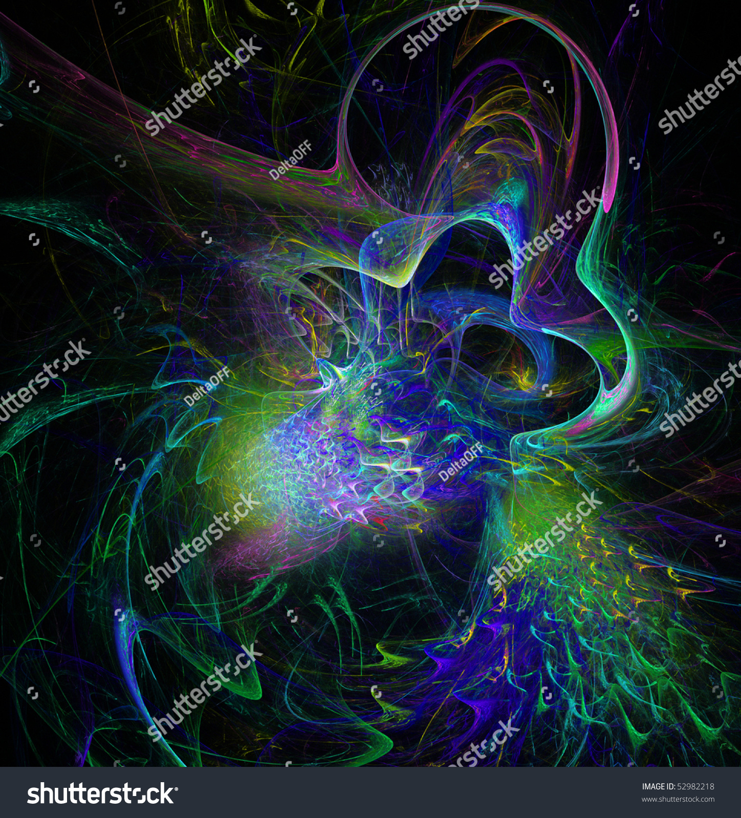Abstract Fractal Background Stock Illustration 52982218 - Shutterstock