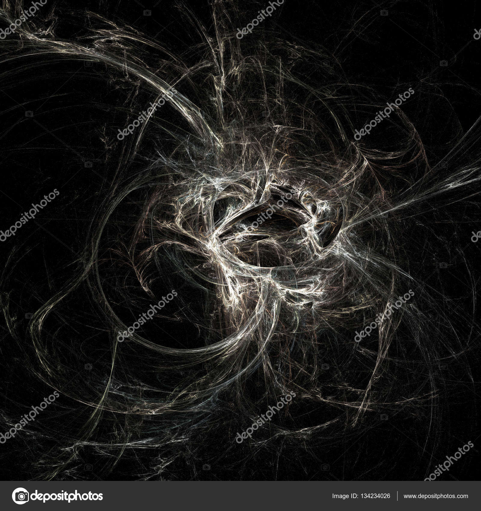 Abstract fractal art background in 3d space geometry. — Stock Photo ...