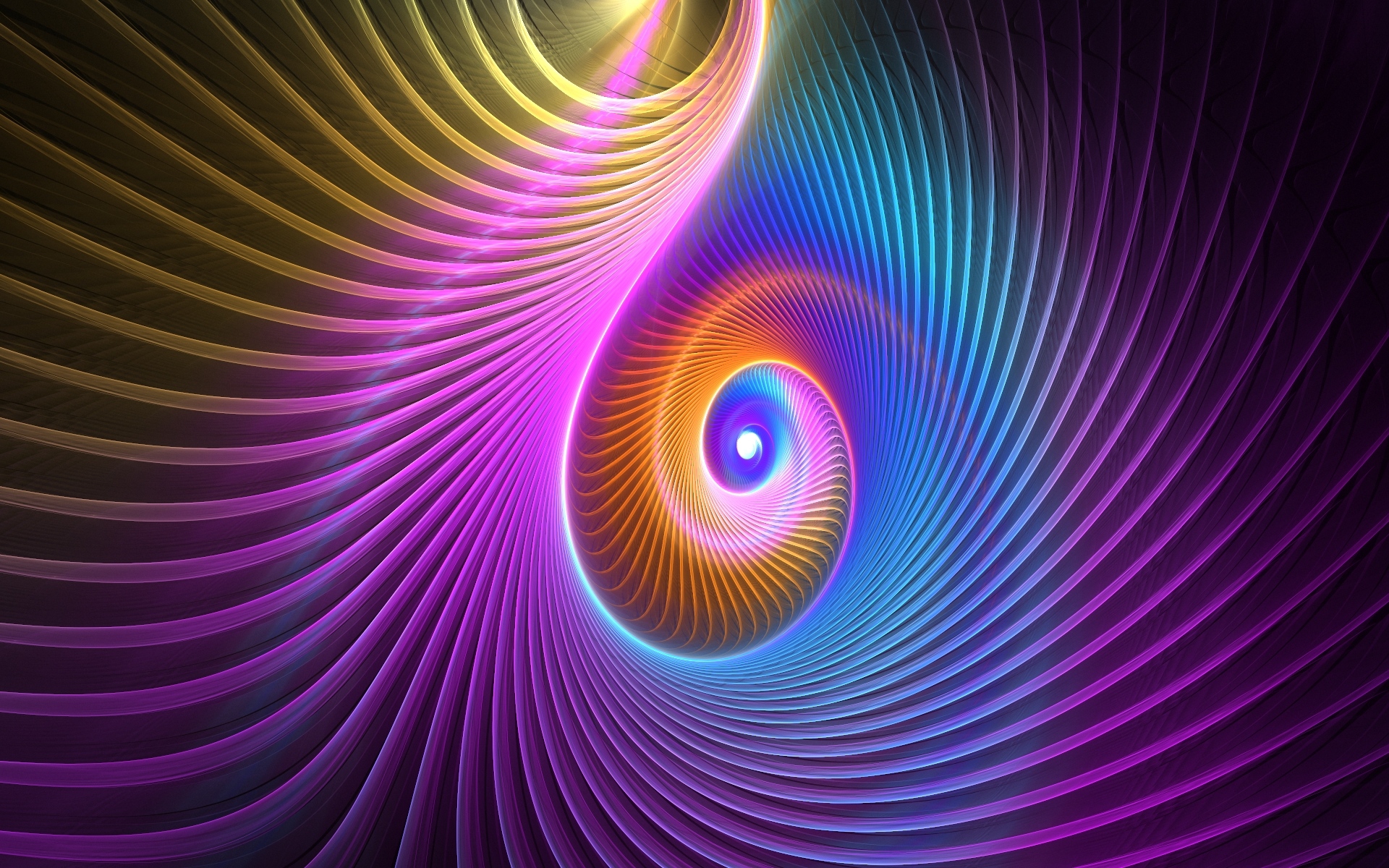Download wallpaper 1920x1200 3d, abstract, fractal, bright hd background