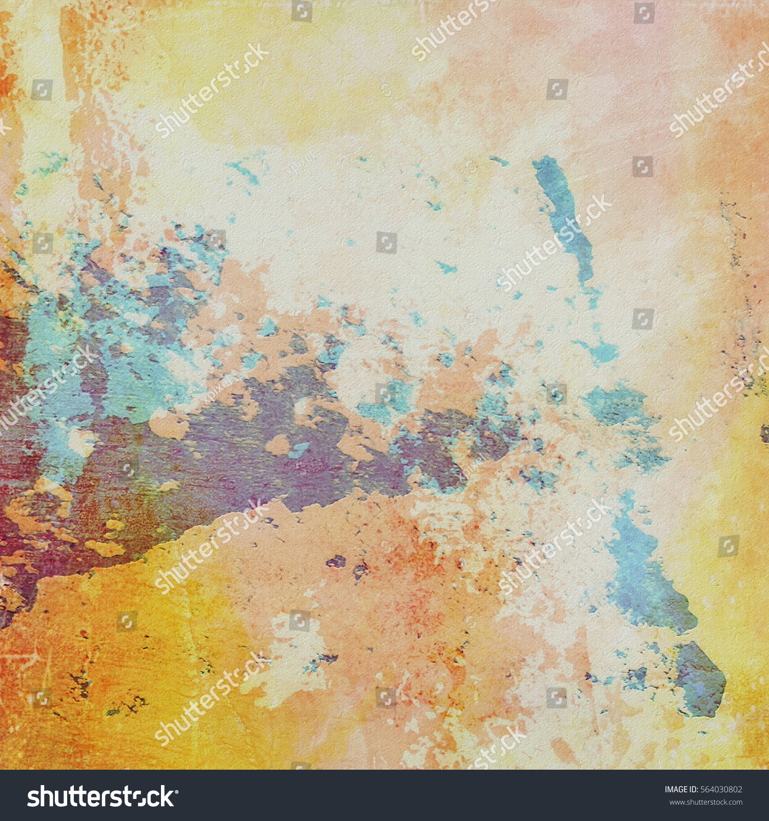 Abstract Grunge Wall Background Color Brush Stock Illustration ...
