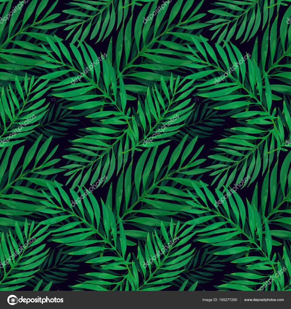 Tropical palm leaves pattern. Trendy print design with abstract ...
