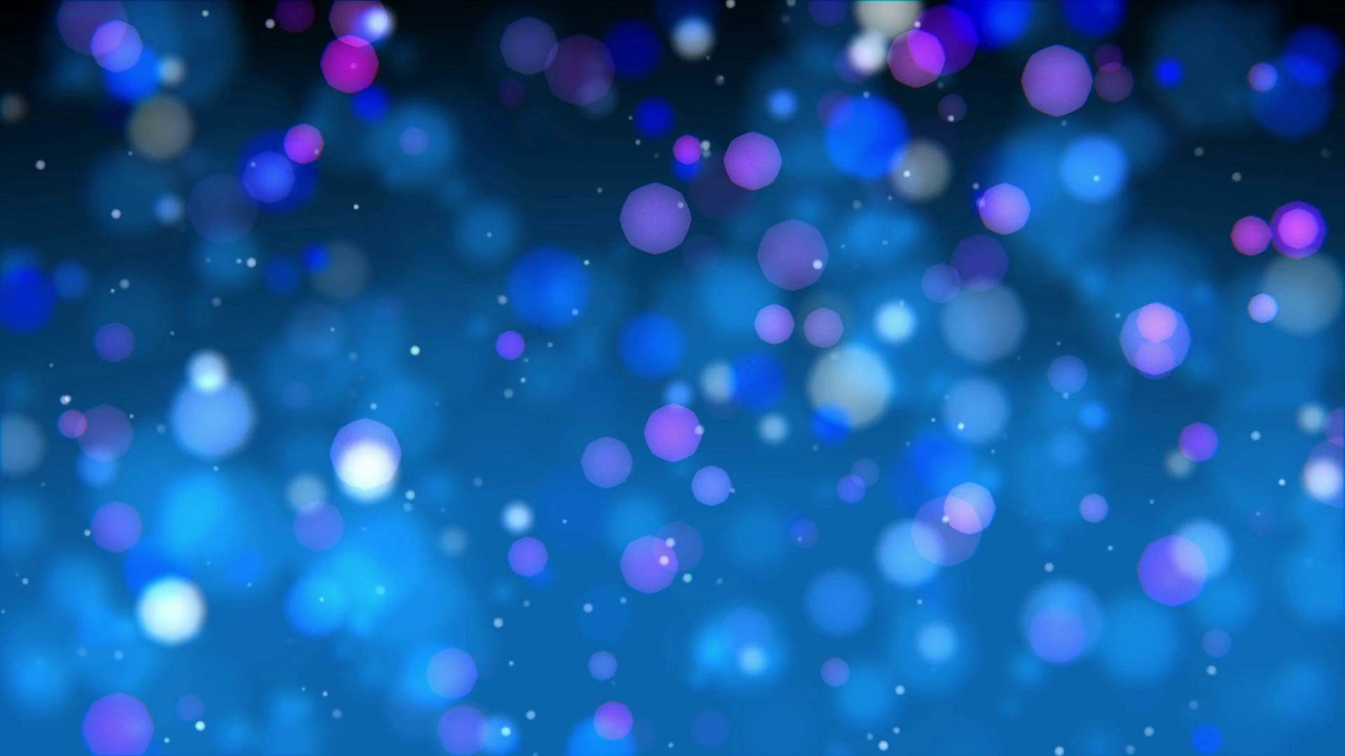 Blue circles with falling snow background 4K video loop. Abstract ...