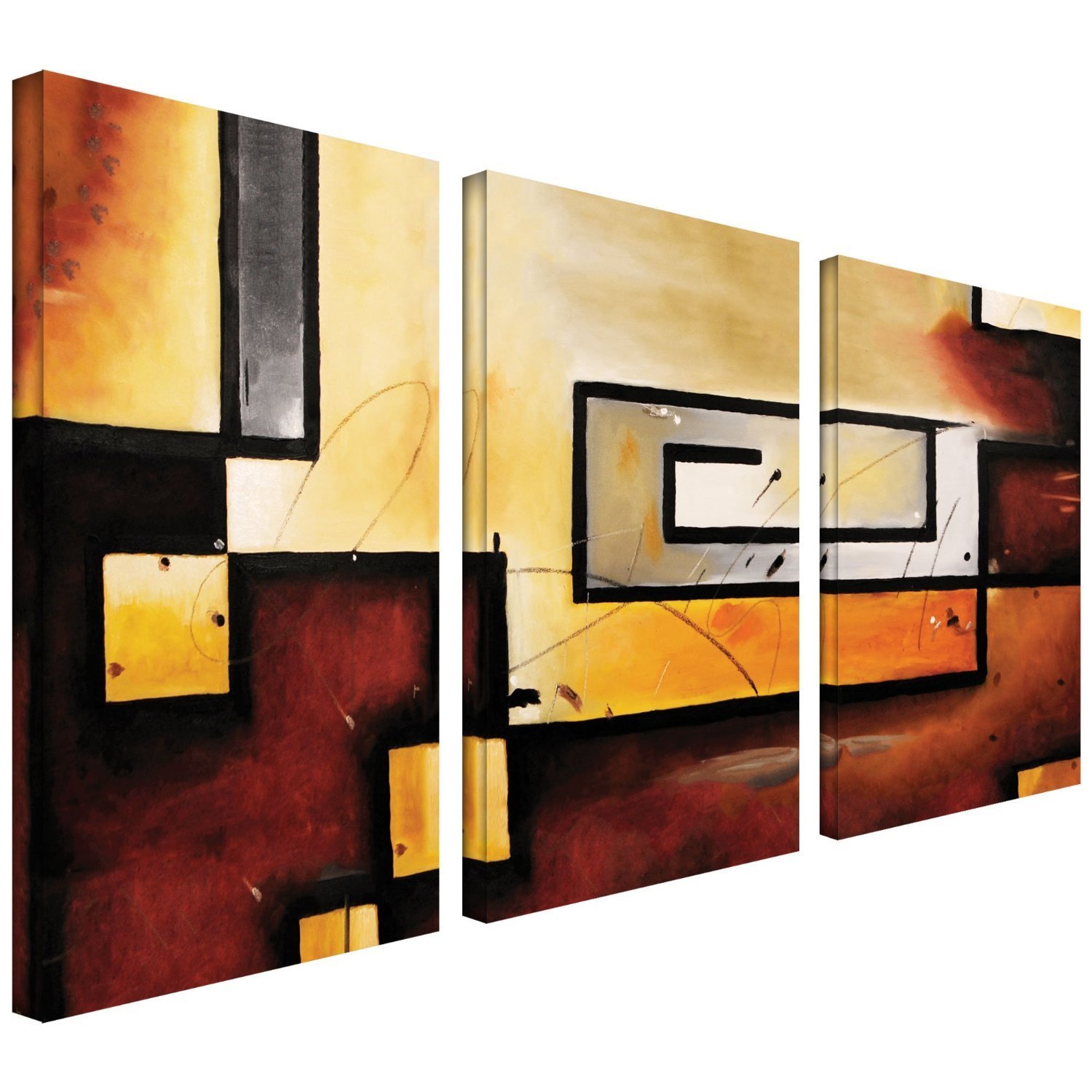 Amazon.com: Art Wall Abstract Modern Gallery Wrapped Canvas Art by ...