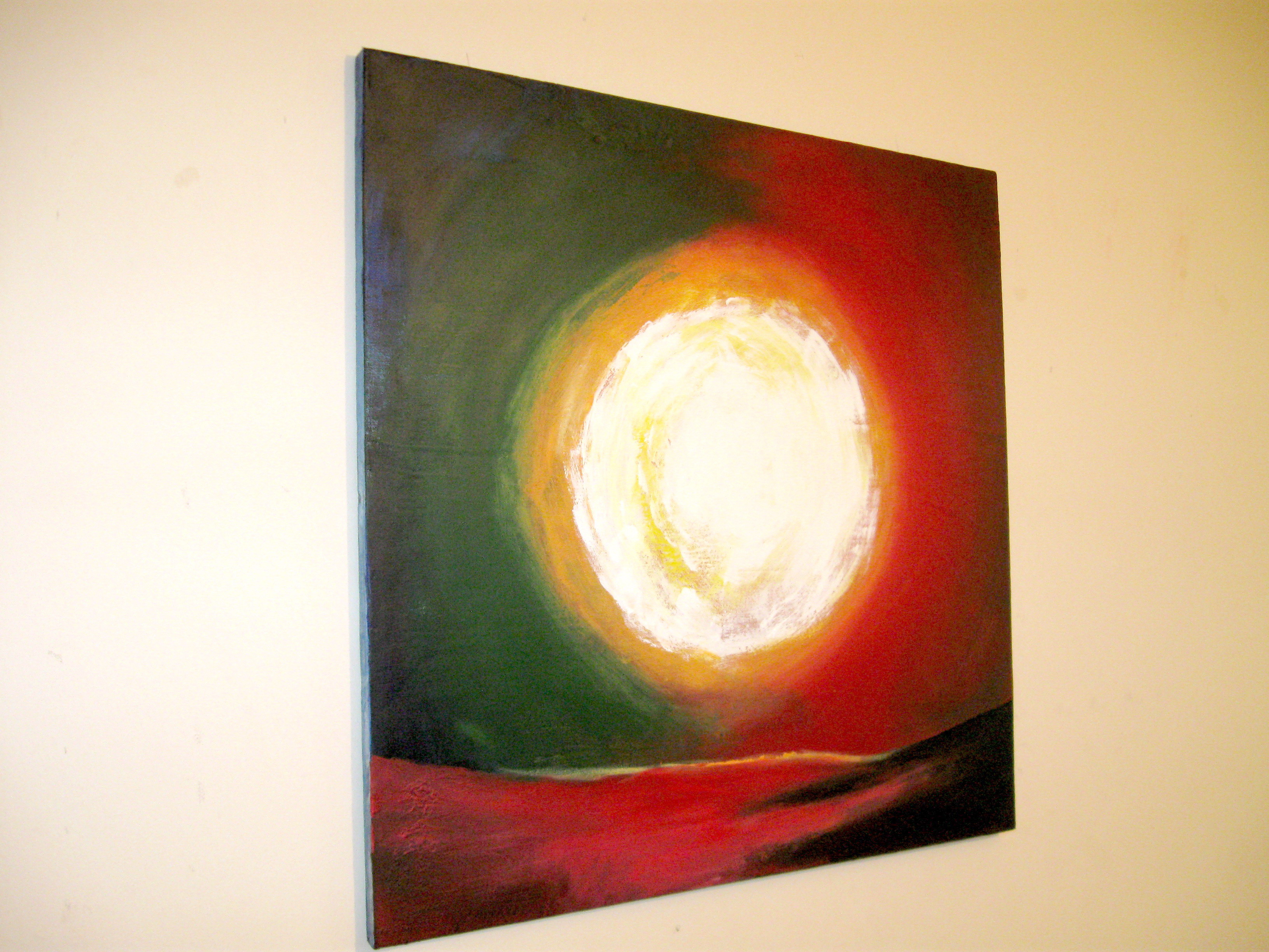 abstract painting on big canvas A Moment of Sun