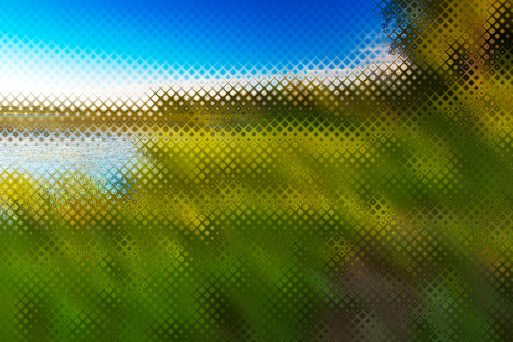 Abstract pixelscape - isle la motte photo
