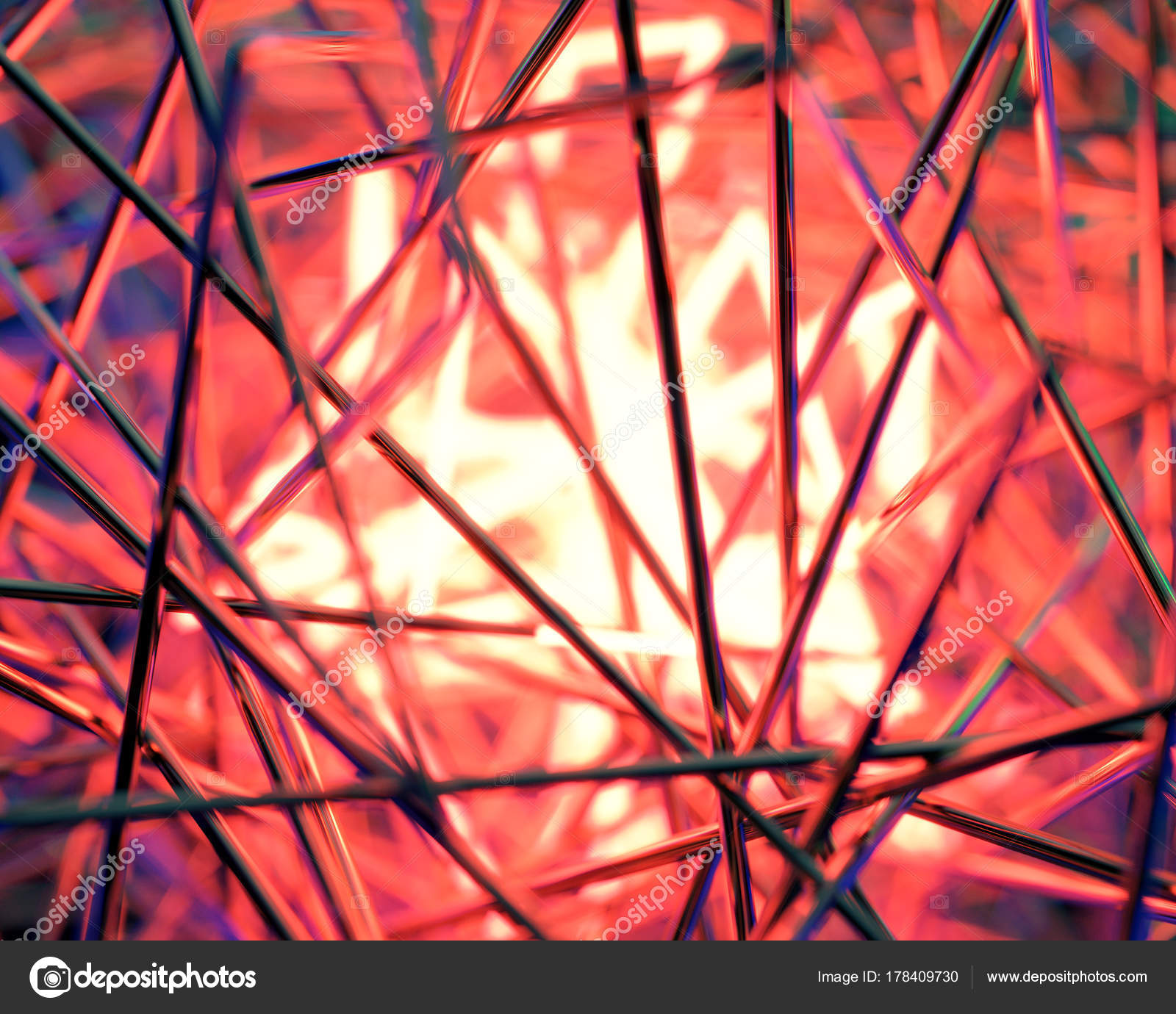 Abstract Scene Metallic Lines Lights — Stock Photo © skab3txina ...