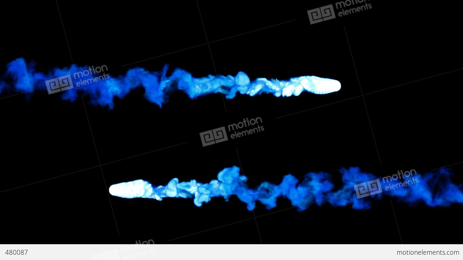 Blue Abstract Smoke Shots Or Jets. Alpha Channel Is Included. You ...