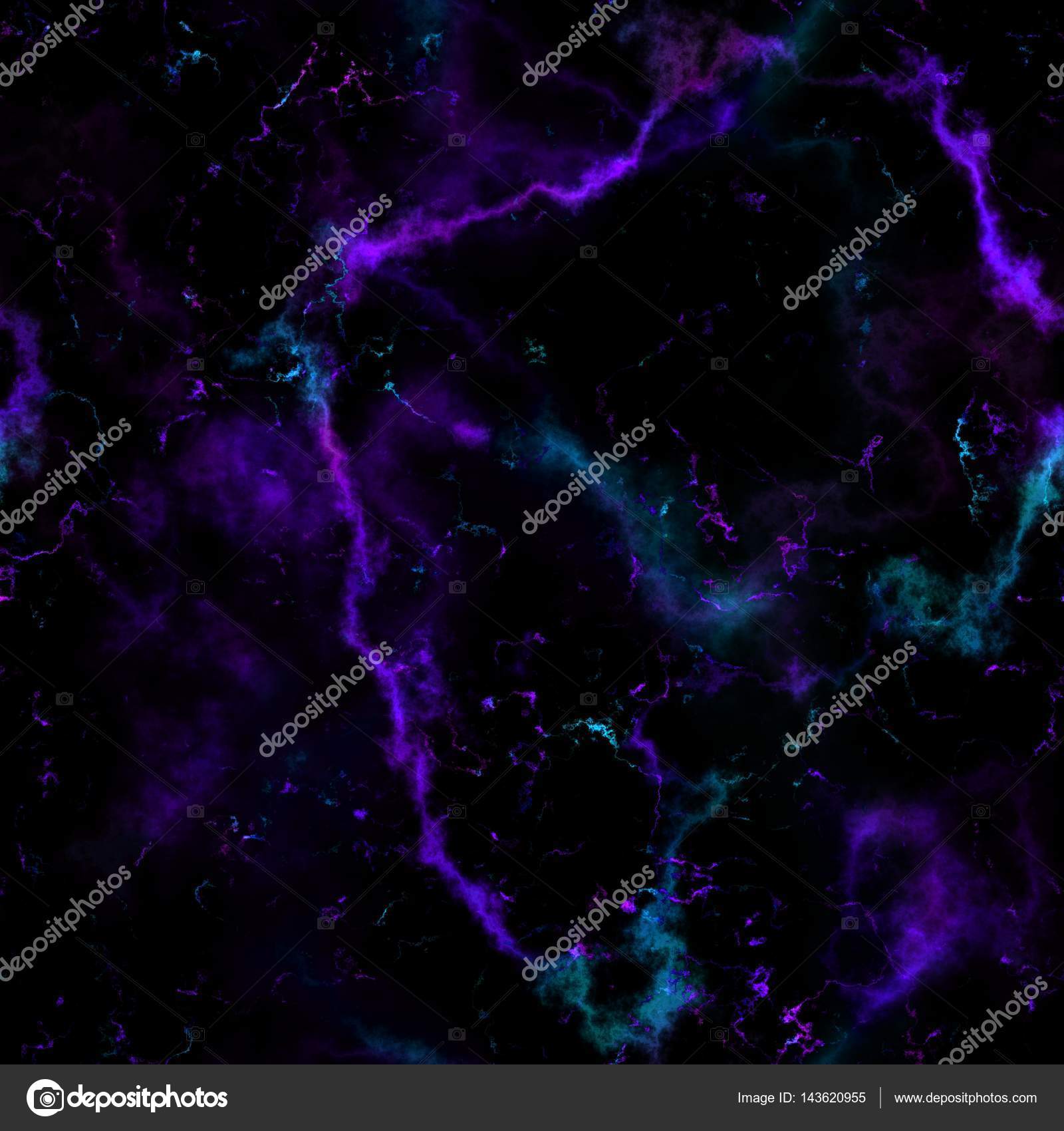 Abstract smoke on black background, Violet and blue clouds, Outer ...