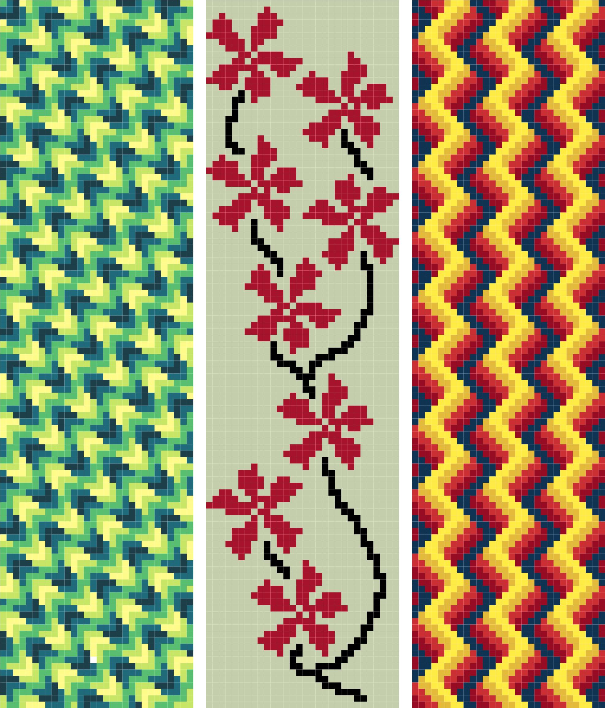 Bookmark 15. Abstract. Free cross stitch pattern | Better Cross Stitch