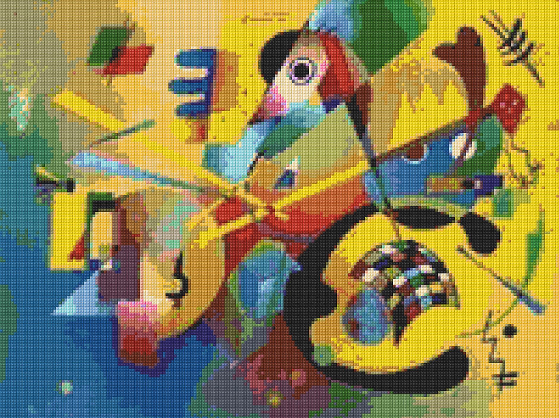 Kandinsky 5 Abstract painting Cross Stitch Pattern - PDF Instant ...