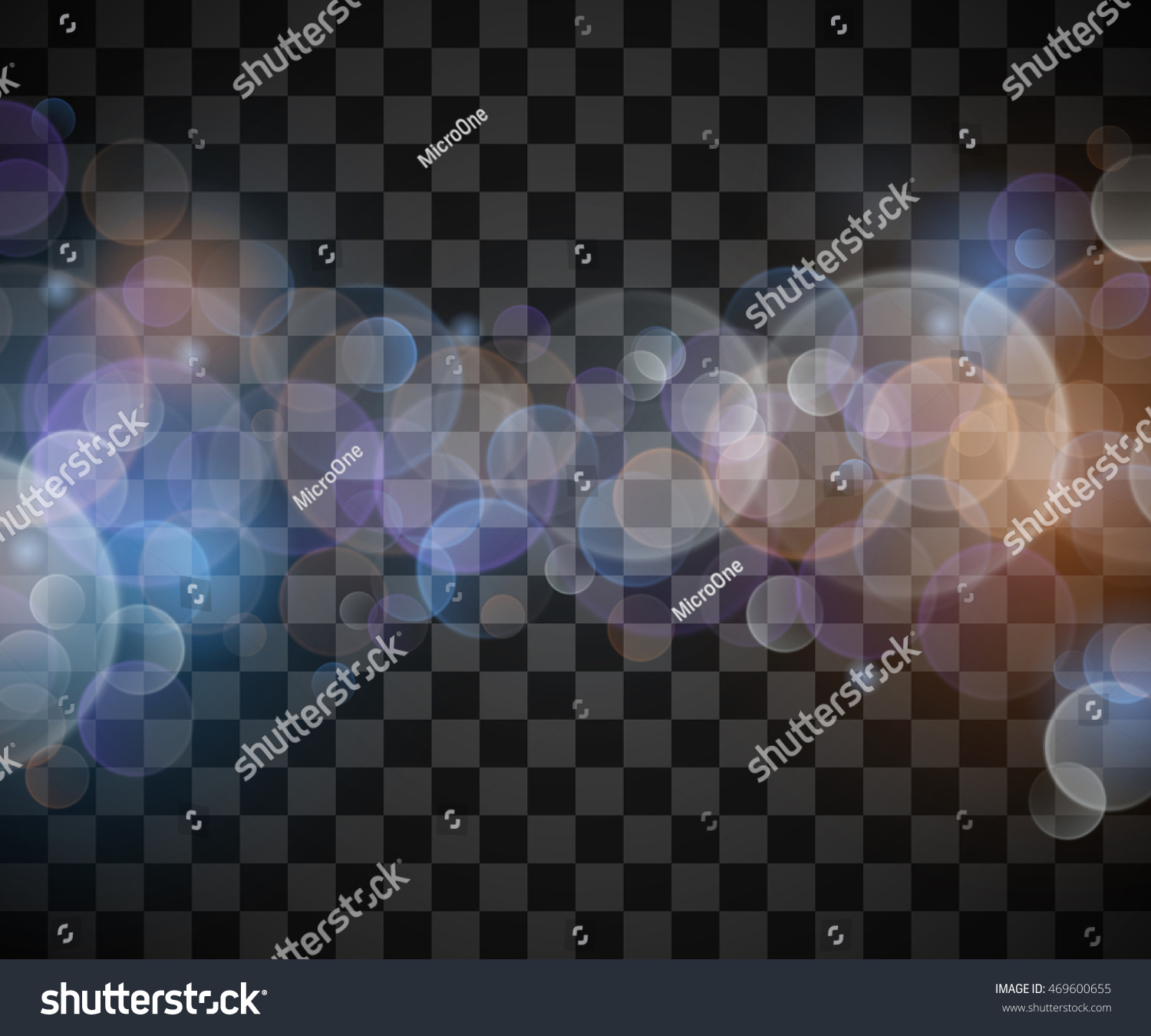 Abstract Vector Bokeh Sunbeams Effect Isolated Stock Vector (2018 ...