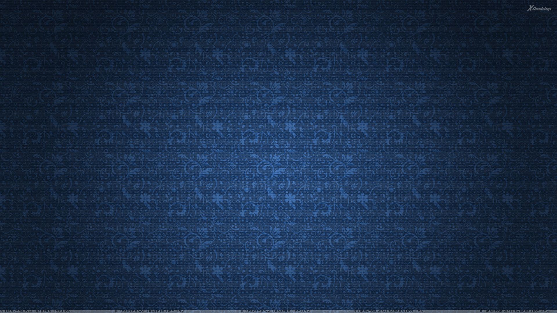 Blue Abstract Background With Flowers On It Wallpaper