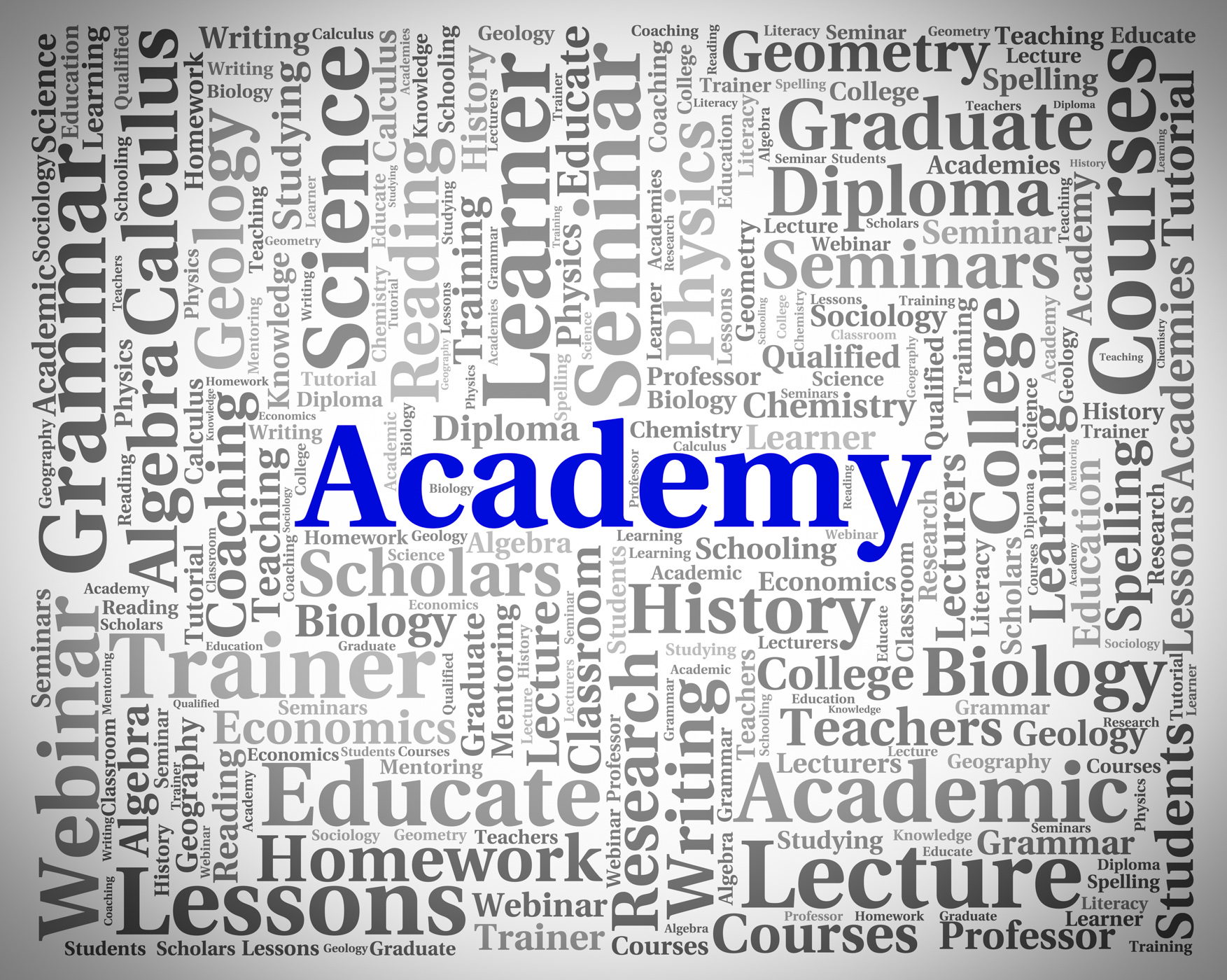 Academy word shows school schools and colleges photo