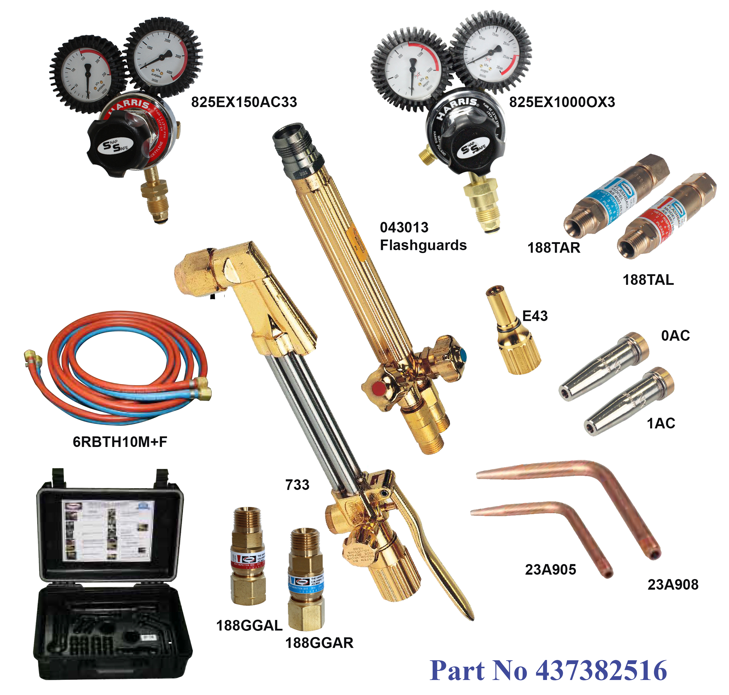 Harris Oxy/Acetylene Professional complete kit - ARC-i Welding ...