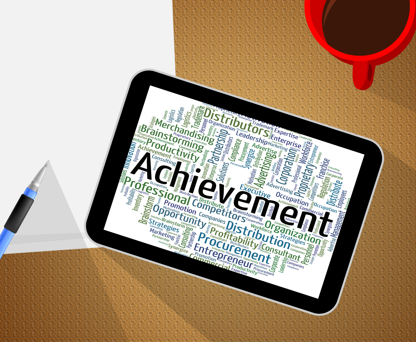Achievement word means words achieving and attainment photo