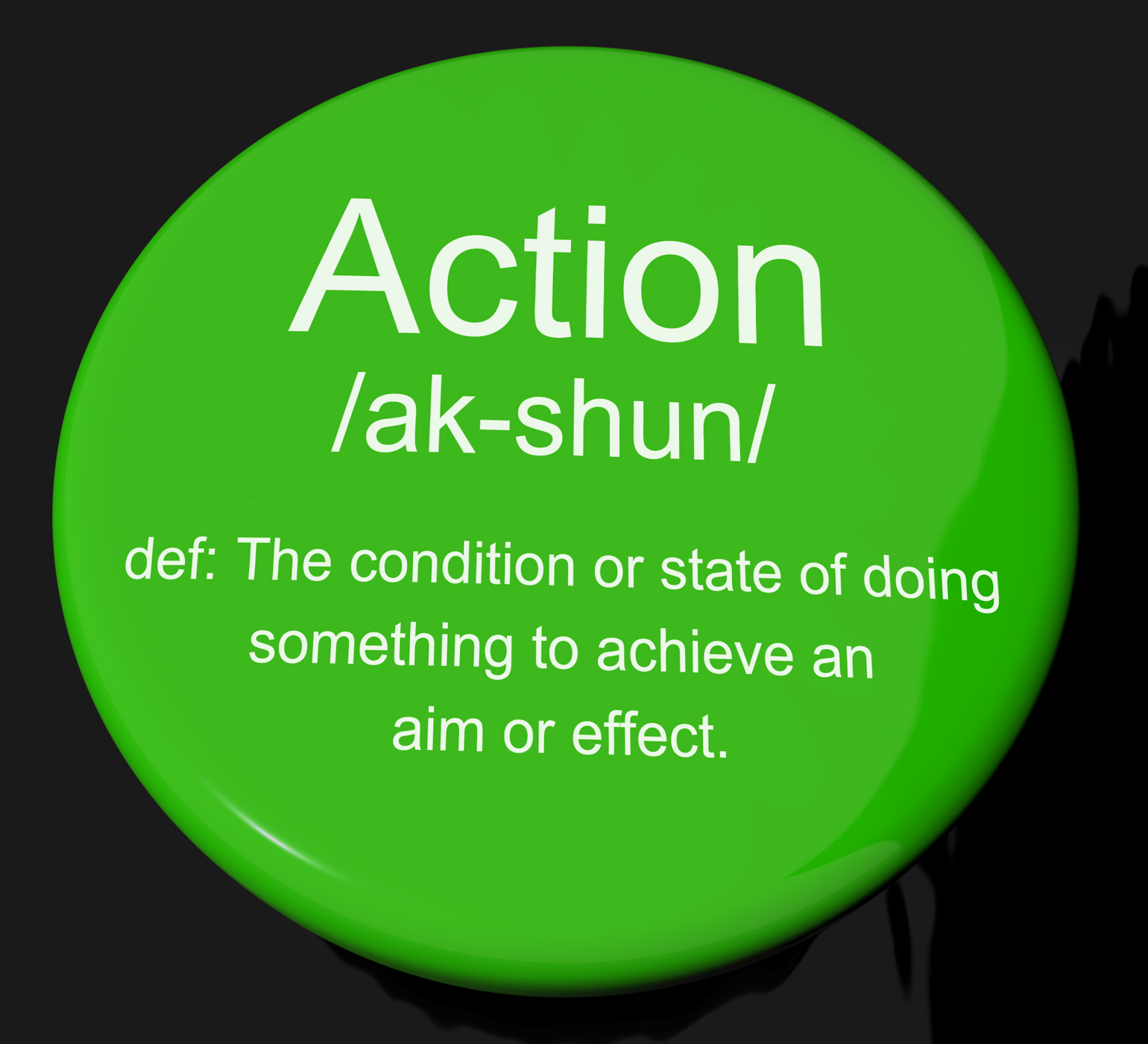 Free Photo Action Definition Button Showing Acting Or Proactive Act 