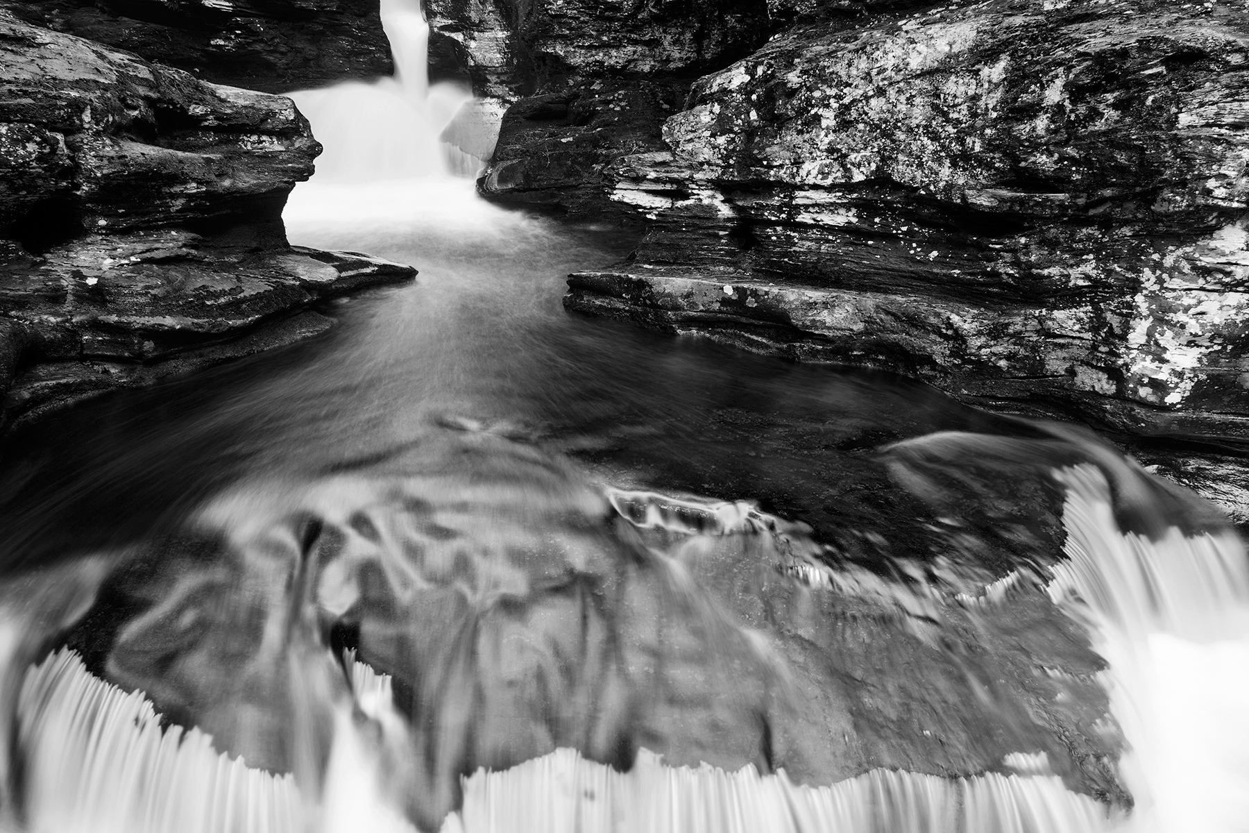 Adams Deluge Falls - Black & White, Adams, Pa, Scenery, Scene, HQ Photo