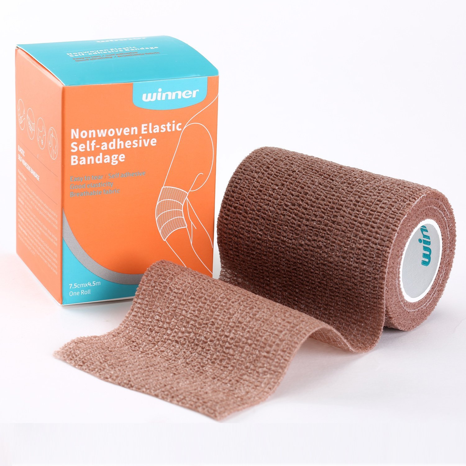 Amazon.com: Self Adhesive Wrap Bandages Tape, 3 Inches X 5 Yds (Skin ...