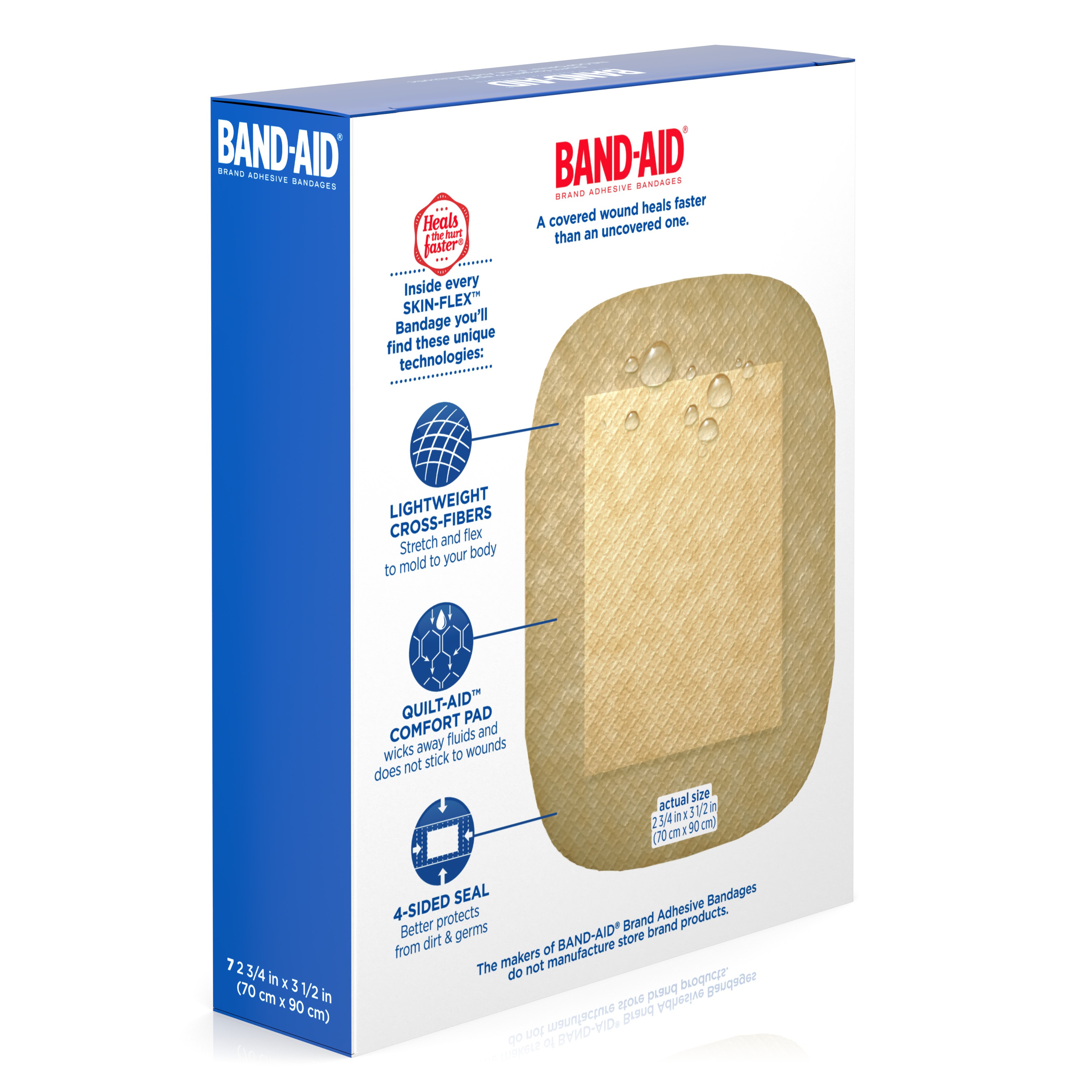 Band Aid Brand Skin Flex Adhesive Bandages, Extra Large, 7 Count ...