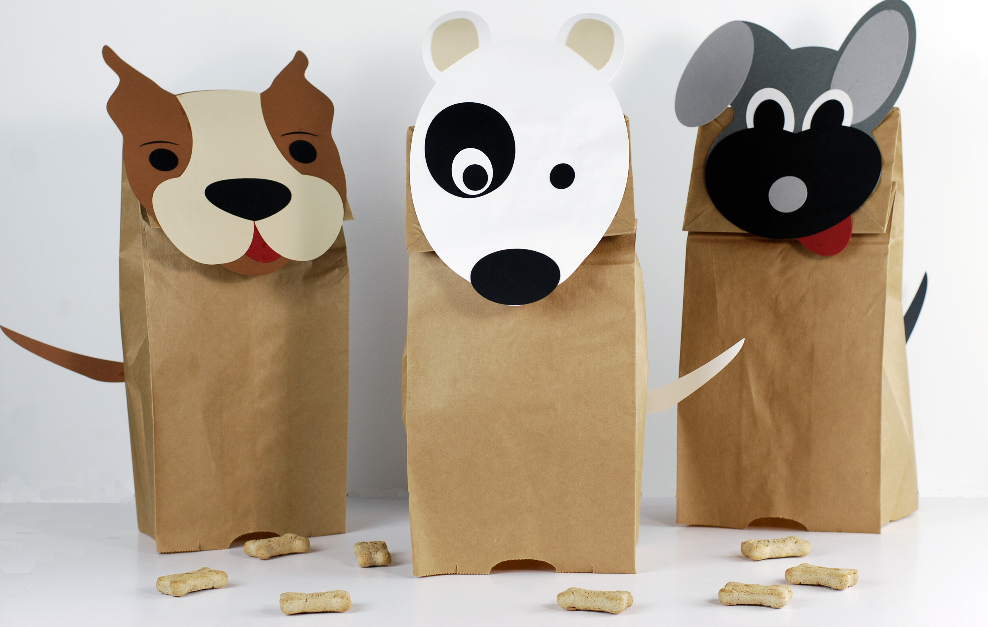 Adorable Doggie Paper Bag Puppets