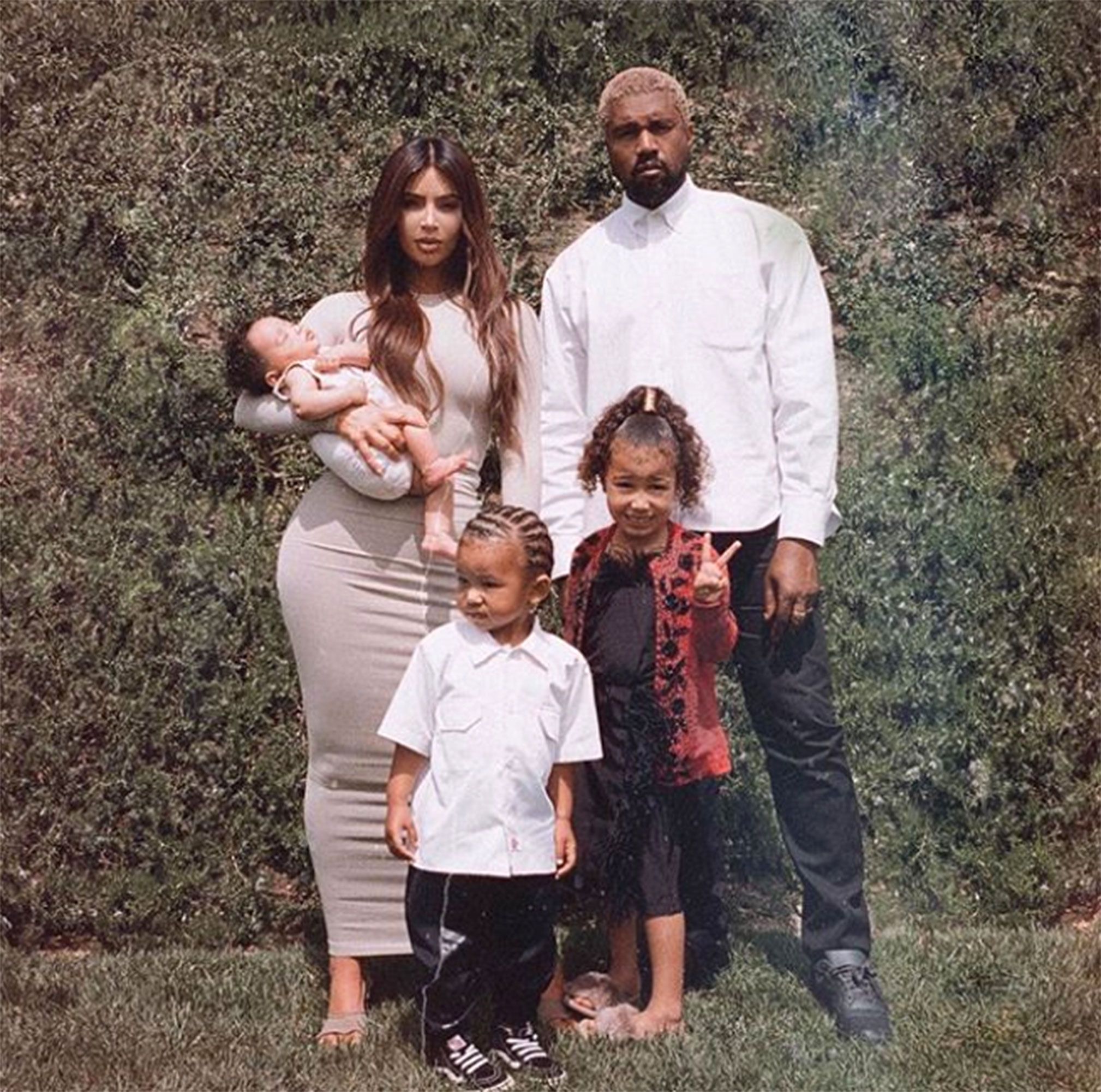Kim Kardashian Shares First-Ever Photo of Her Adorable Family of ...