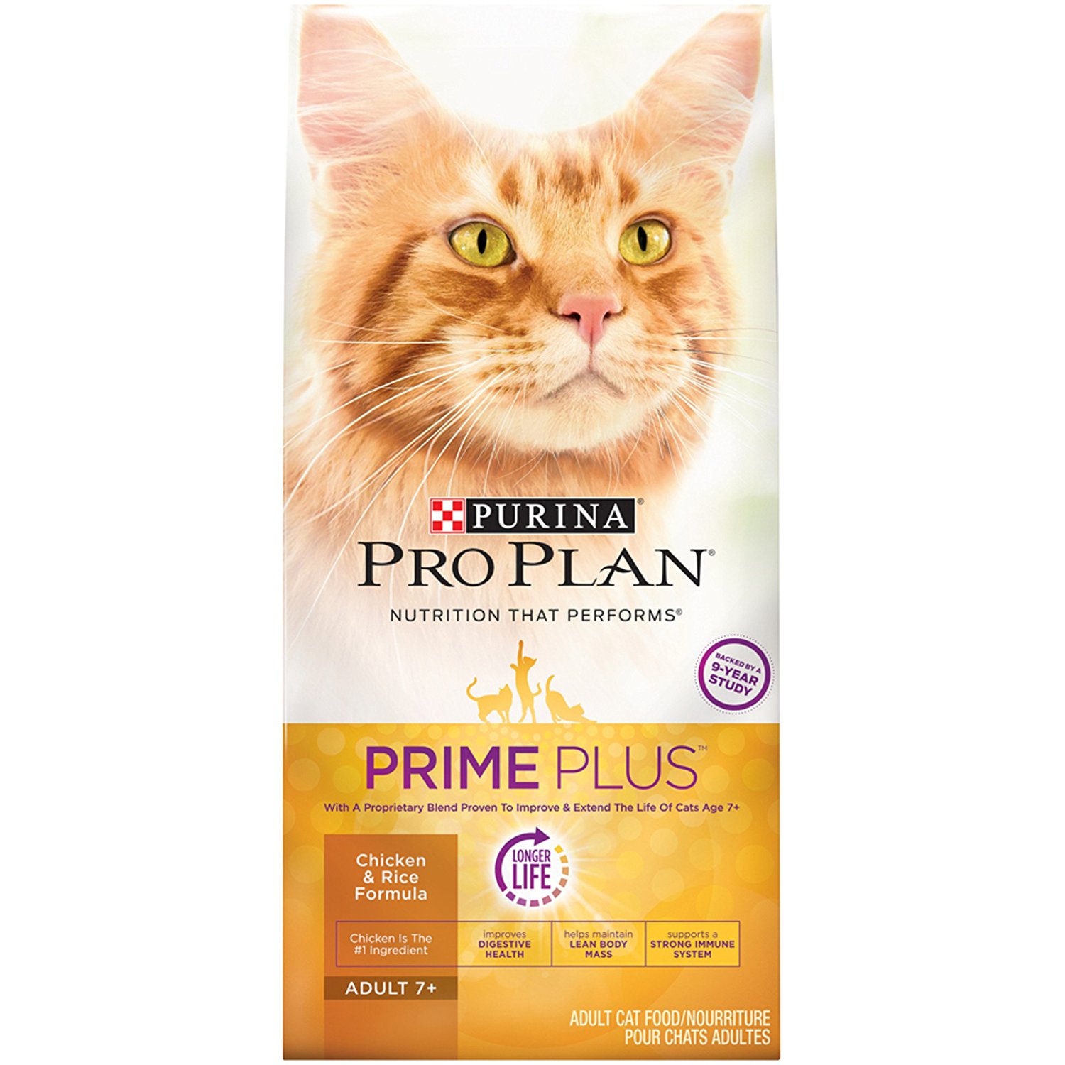 Amazon.com : Purina Pro Plan PRIME PLUS Adult 7+ Chicken & Rice ...