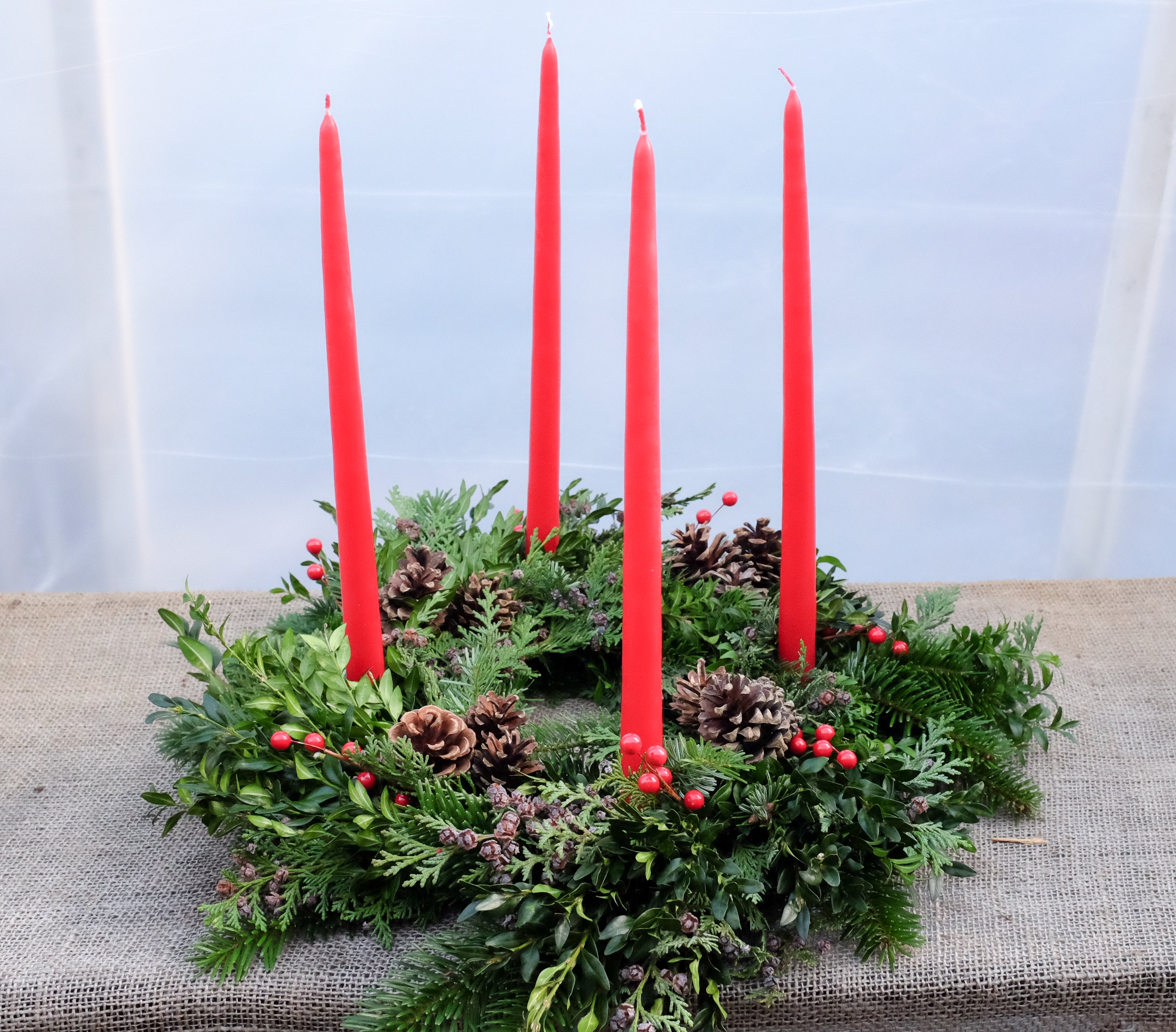 Advent Wreath with Candles | Lexington, KY | Michler's Florist