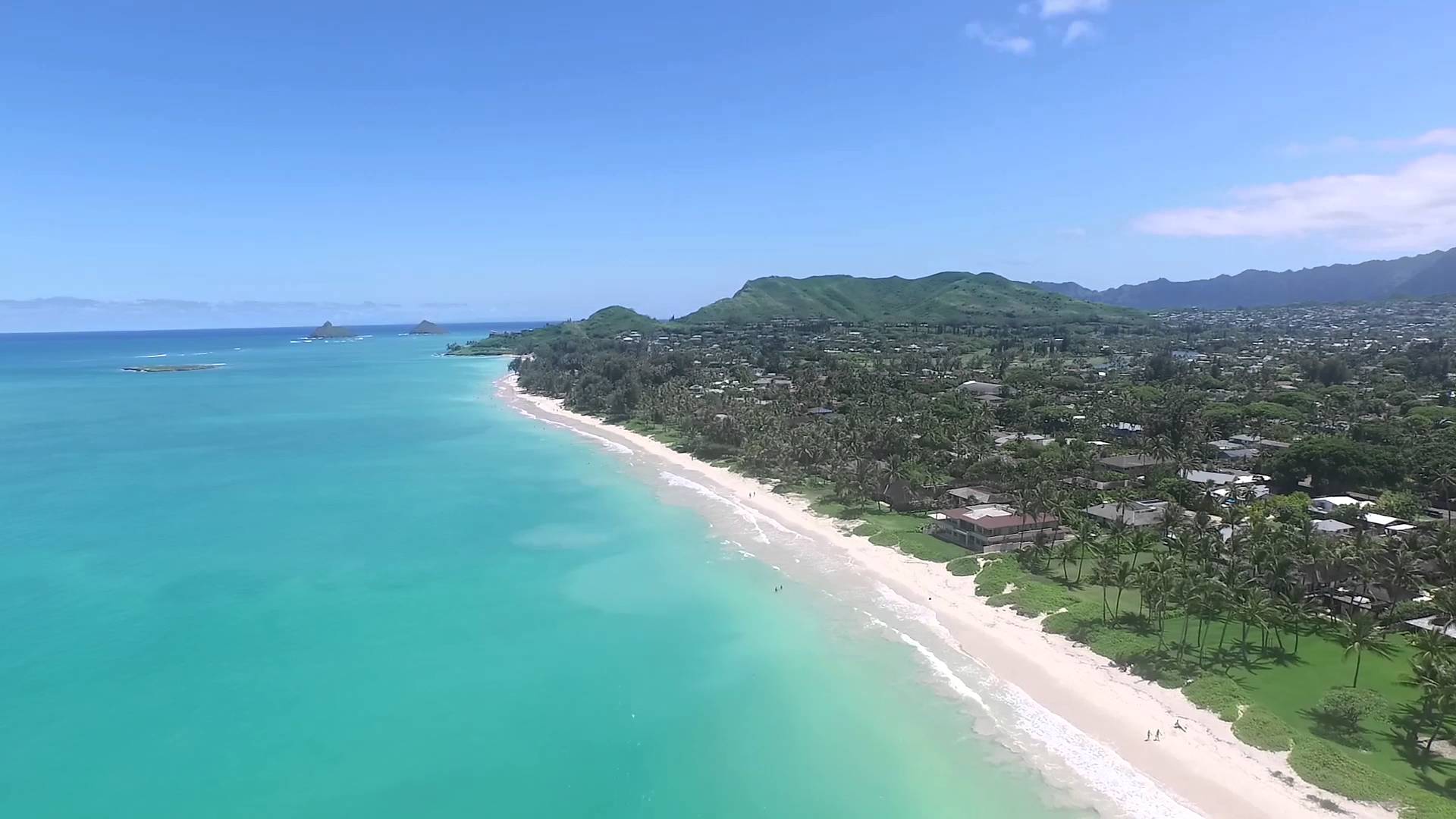 Kailua Beach Aerial View - YouTube