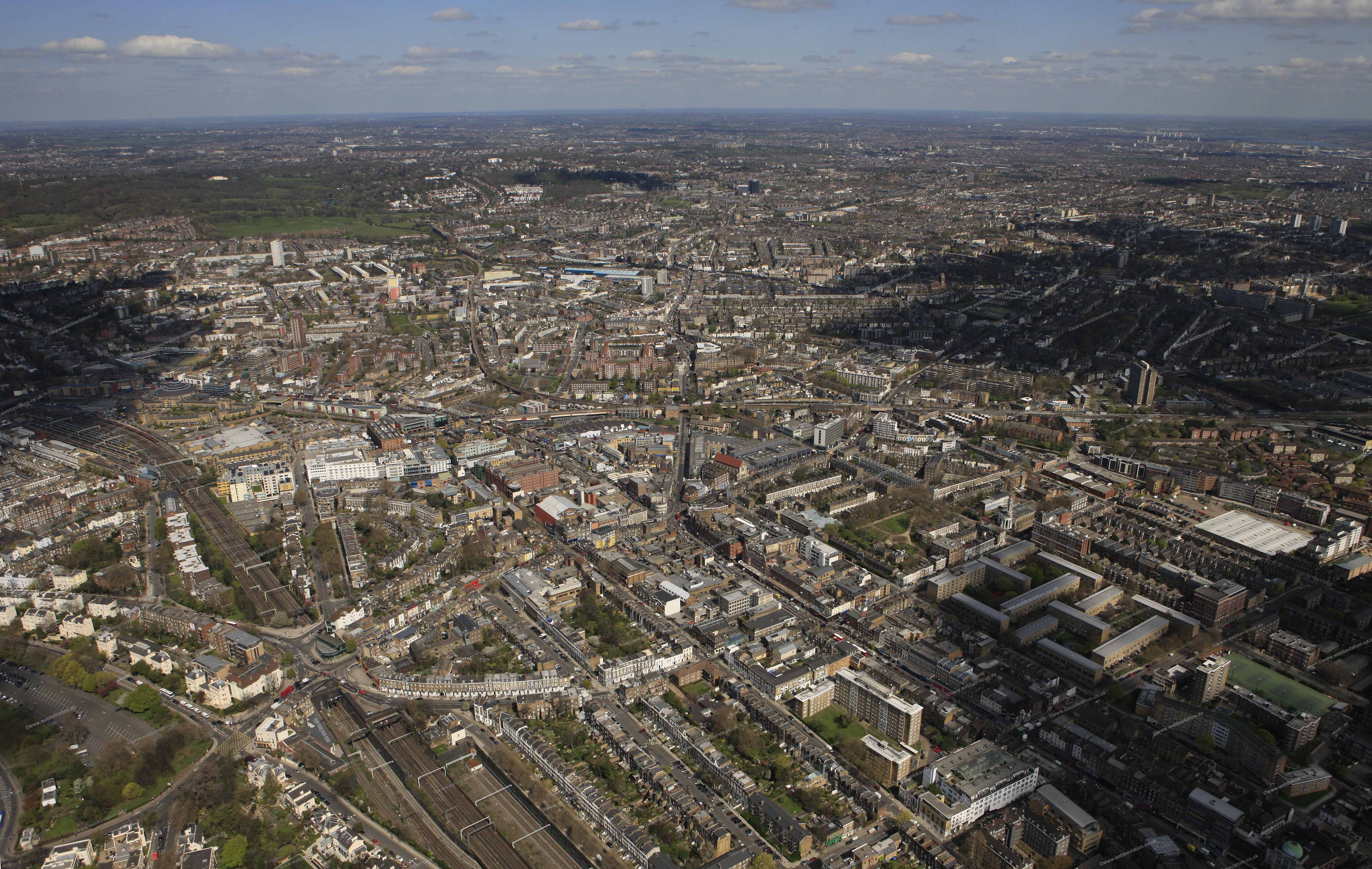 aerial photographs of Camden London