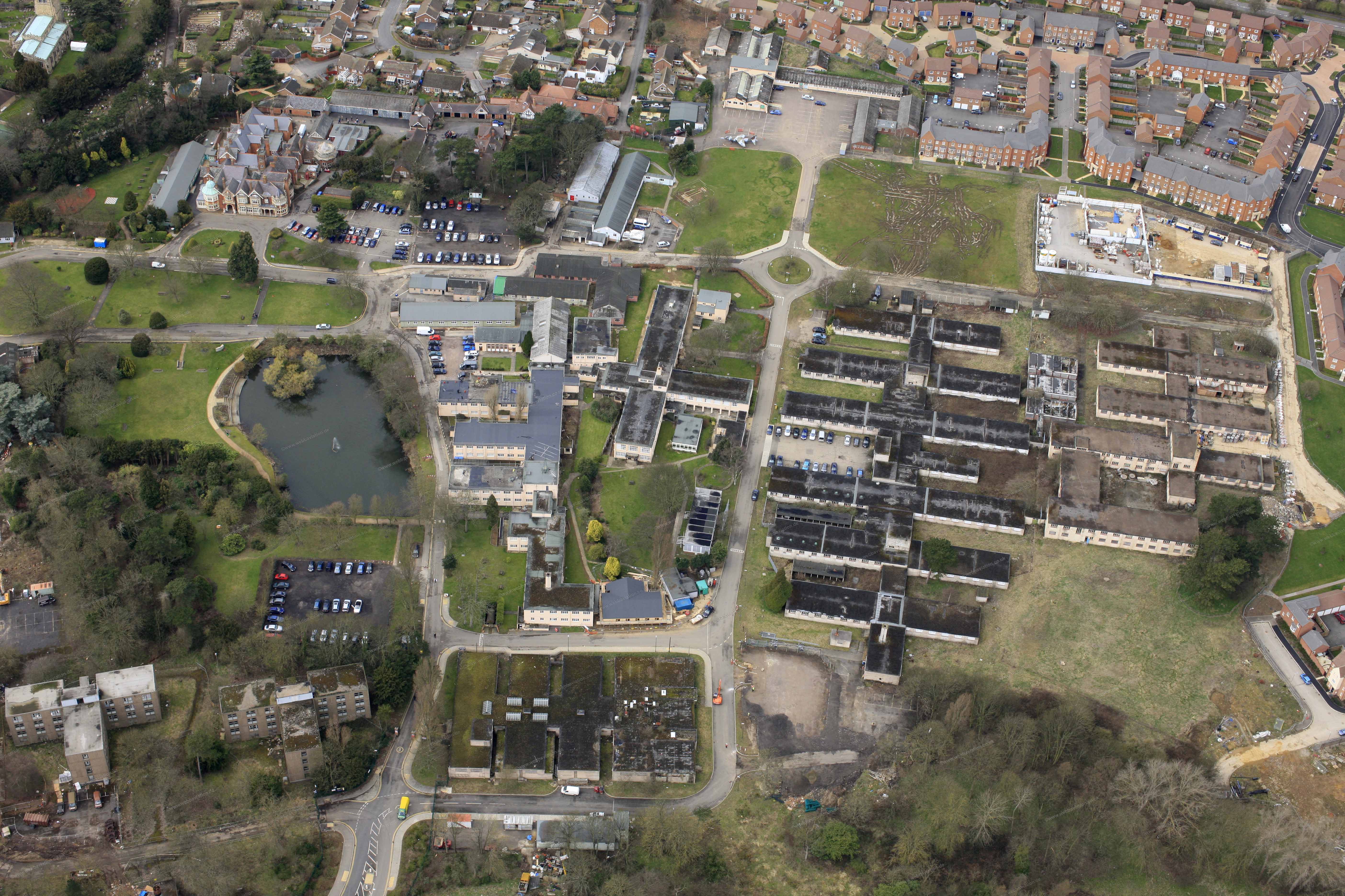 aerial photographs of Milton Keynes UK