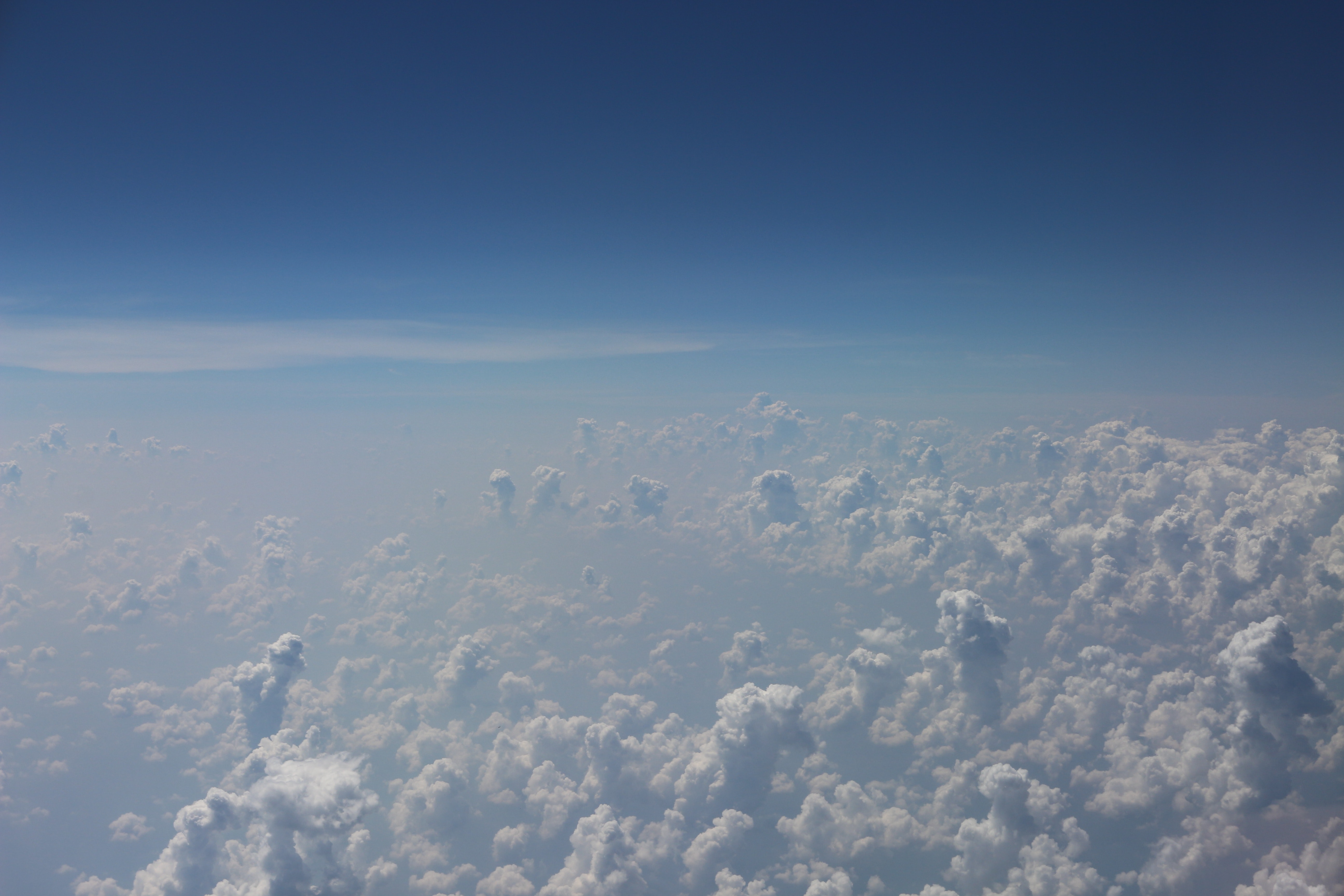 Aerial photography of clouds