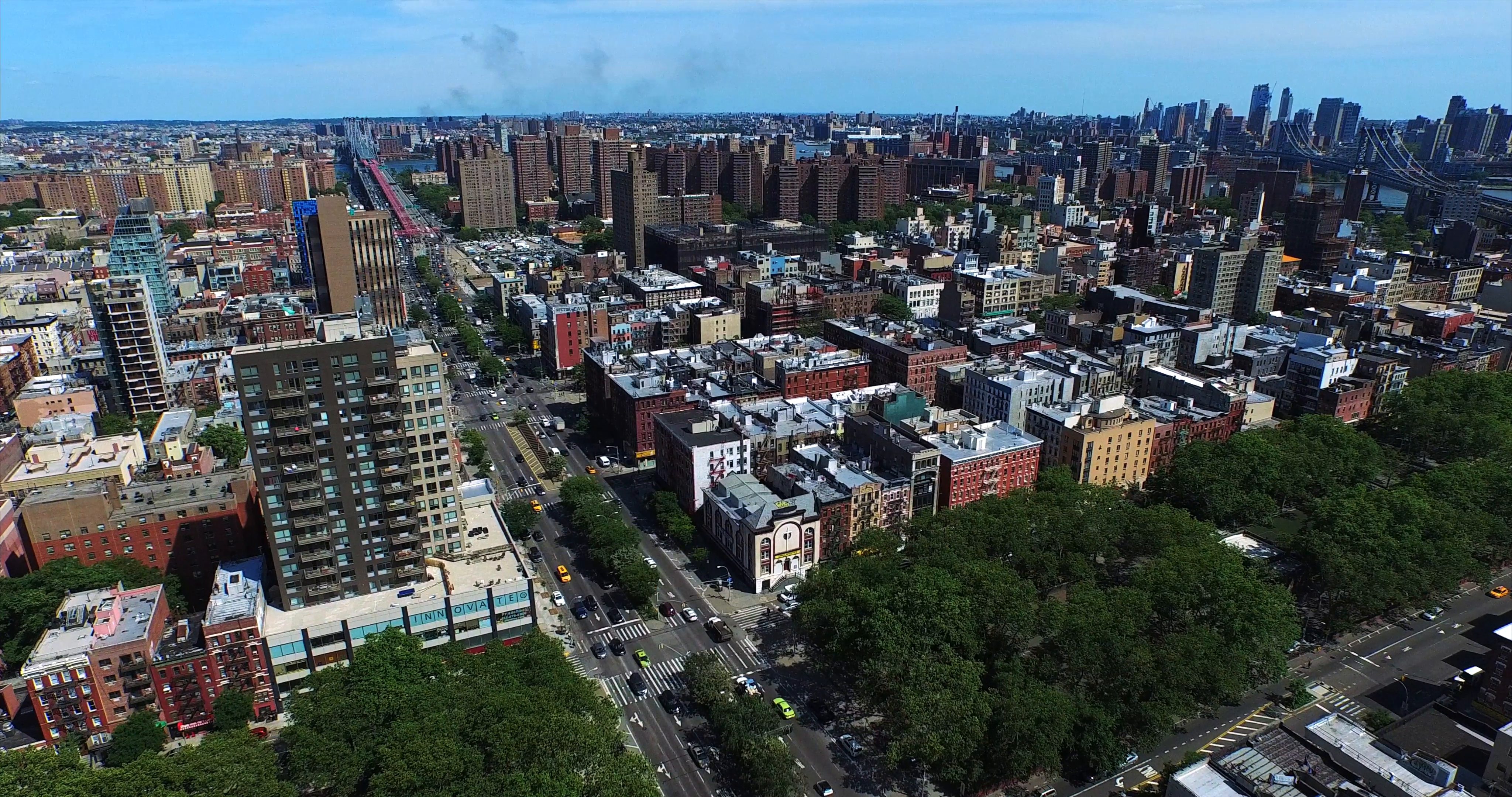 NYC Aerial Shot Manhattan Fly Over Stock Video Footage - Videoblocks