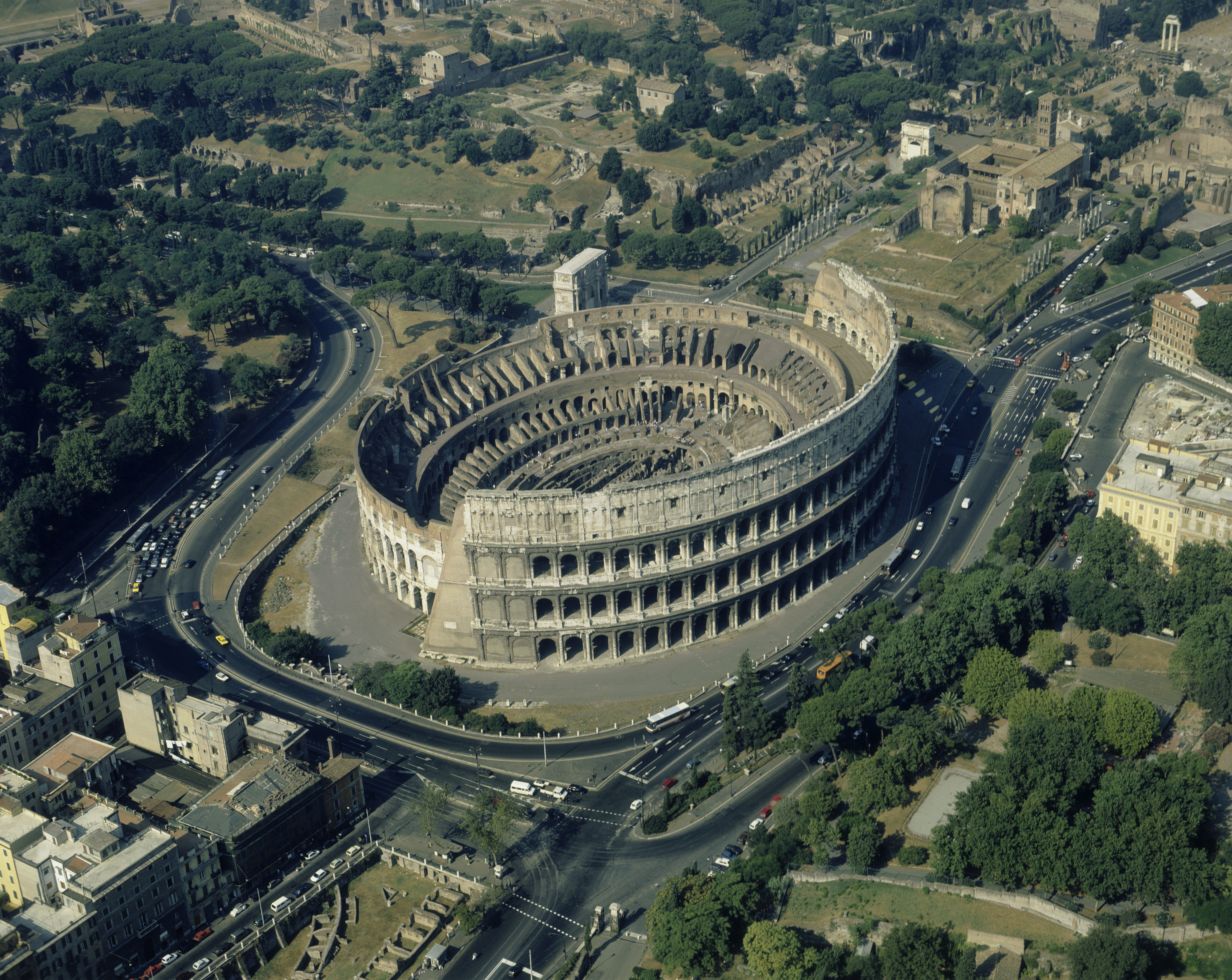 aerial-view-of-the-colosseum-in-rome-2 - Roman Leaders and Emperors ...
