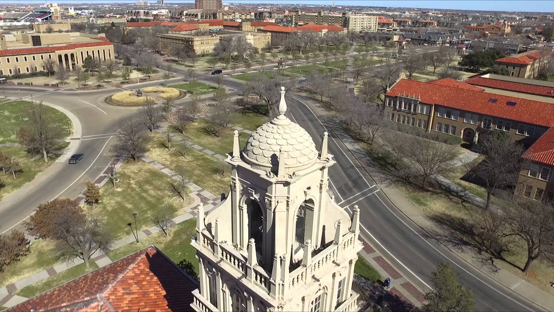 Texas Tech beautiful aerial view - YouTube