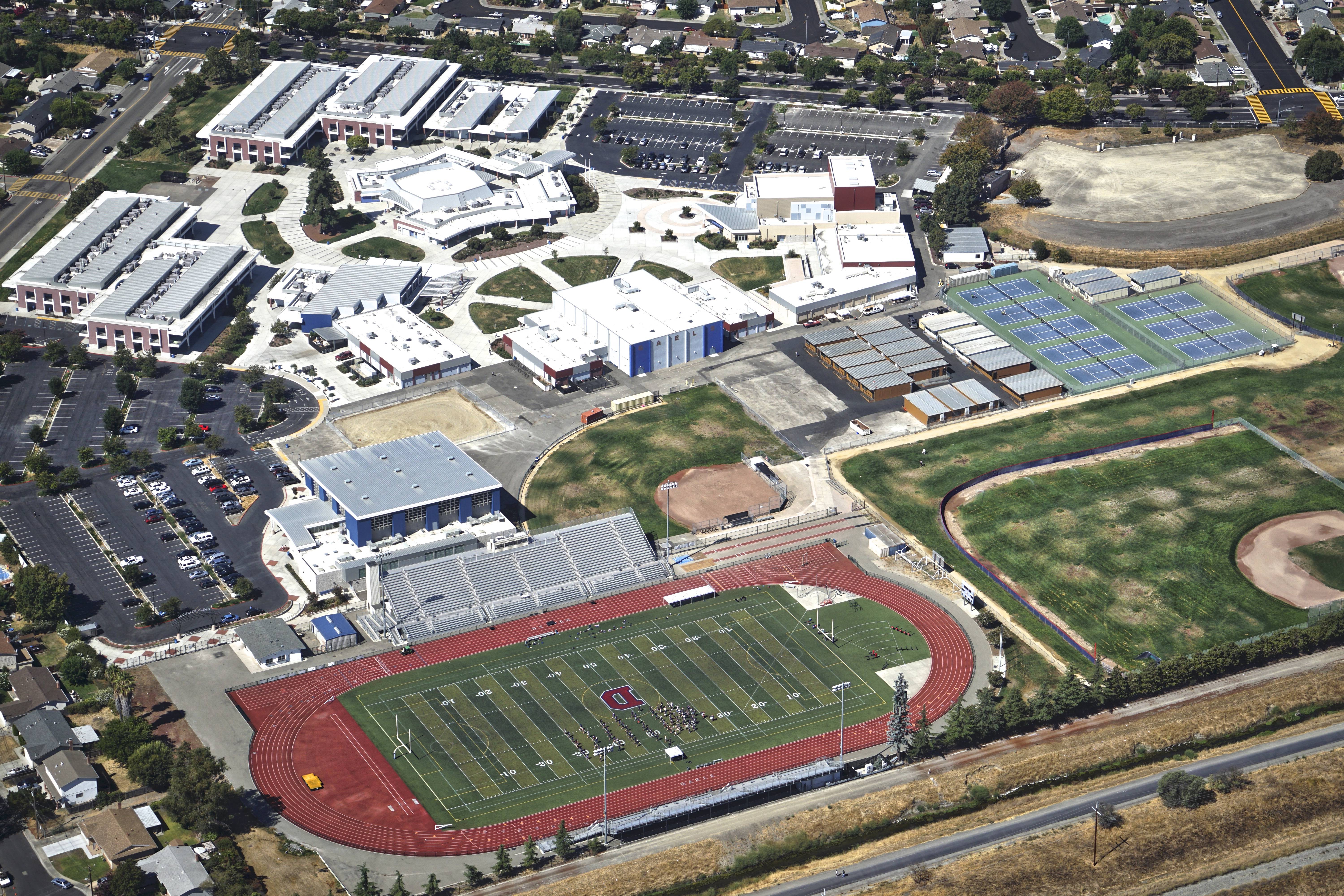 Aerial view of Dublin High School in California 2017. - Album on Imgur
