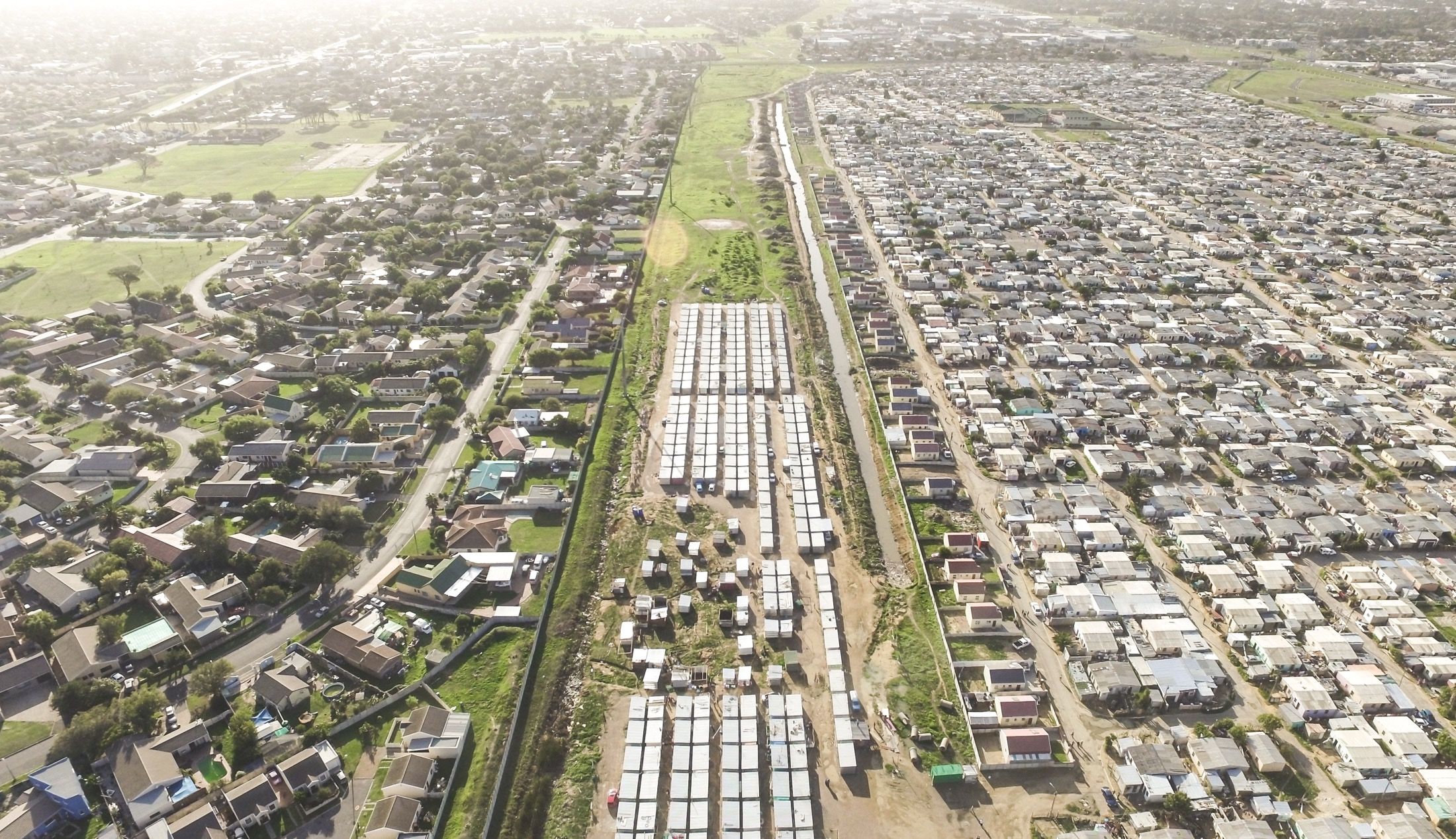 Drone images show the “architecture of apartheid” in Cape Town is ...