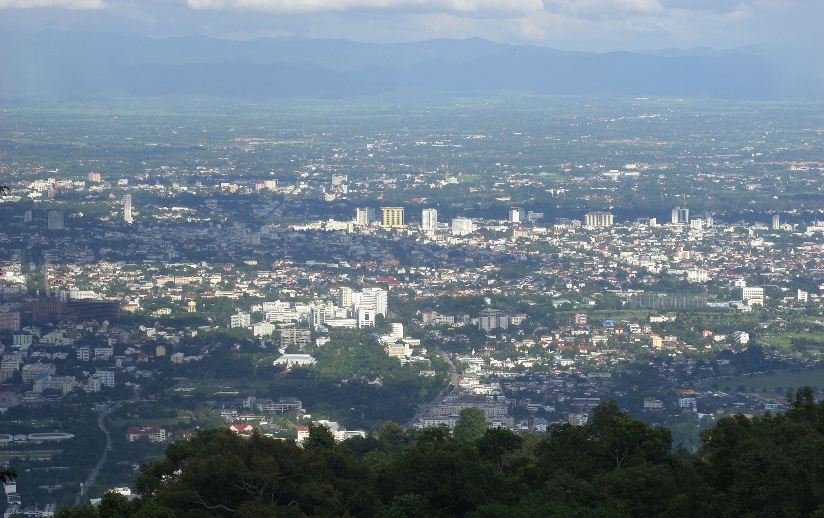 Aerial view of chiang mai photo