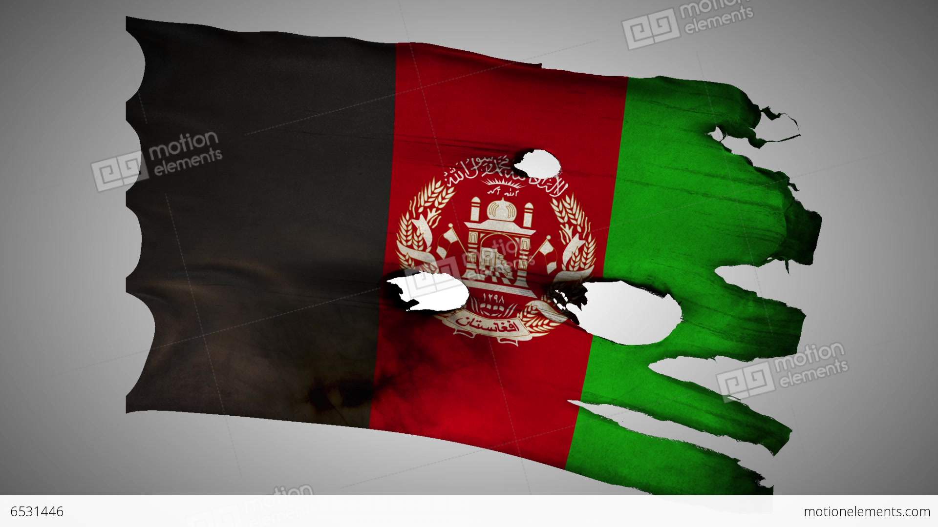 Afghanistan Perforated, Burned, Grunge Waving Flag Stock video ...