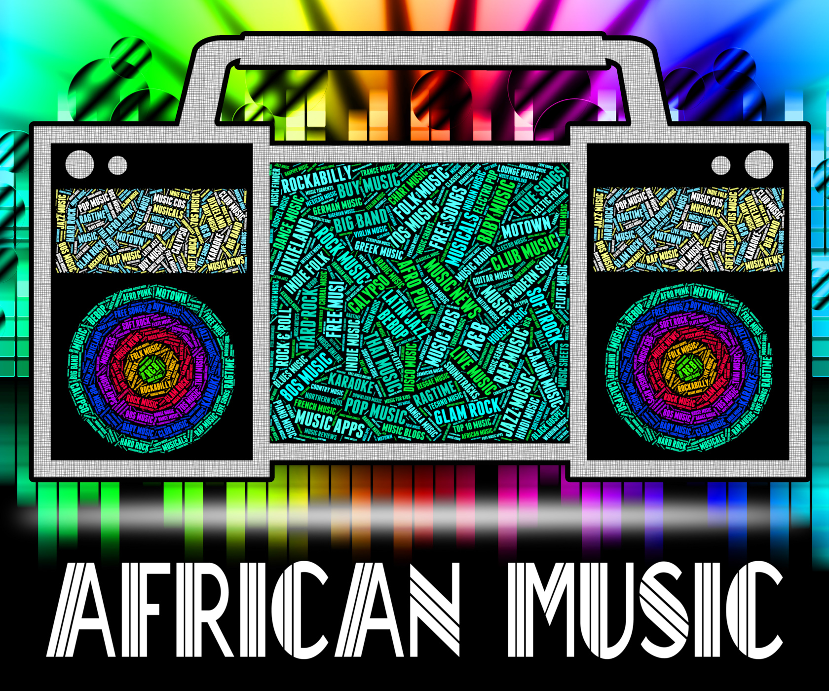 African music shows sound tracks and acoustic photo