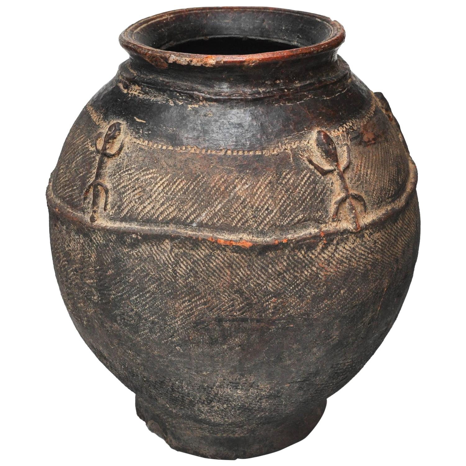 19th Century African Red Clay Water Pot from Mali For Sale at 1stdibs