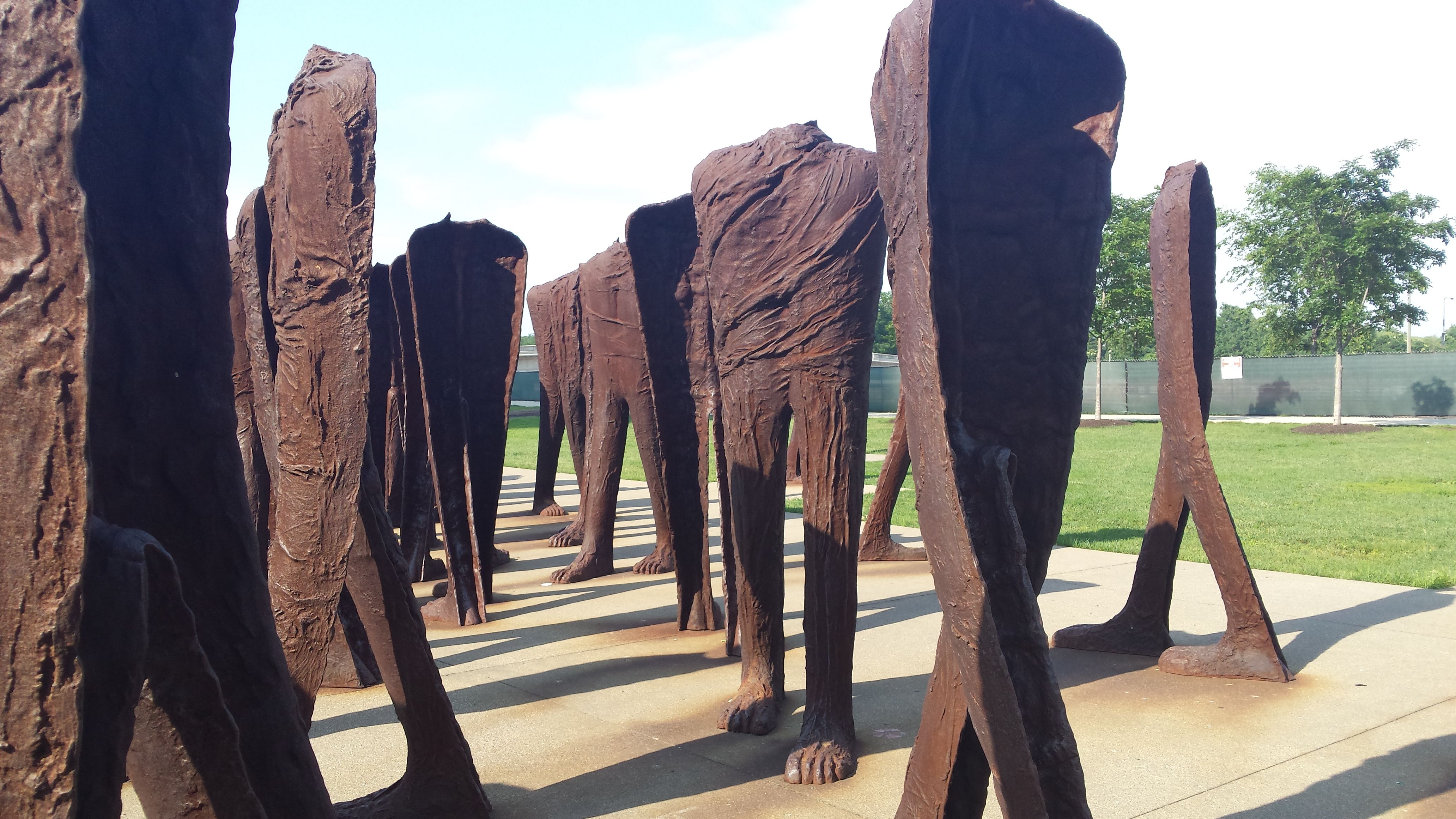 Agora” features 106 headless cast-iron figures