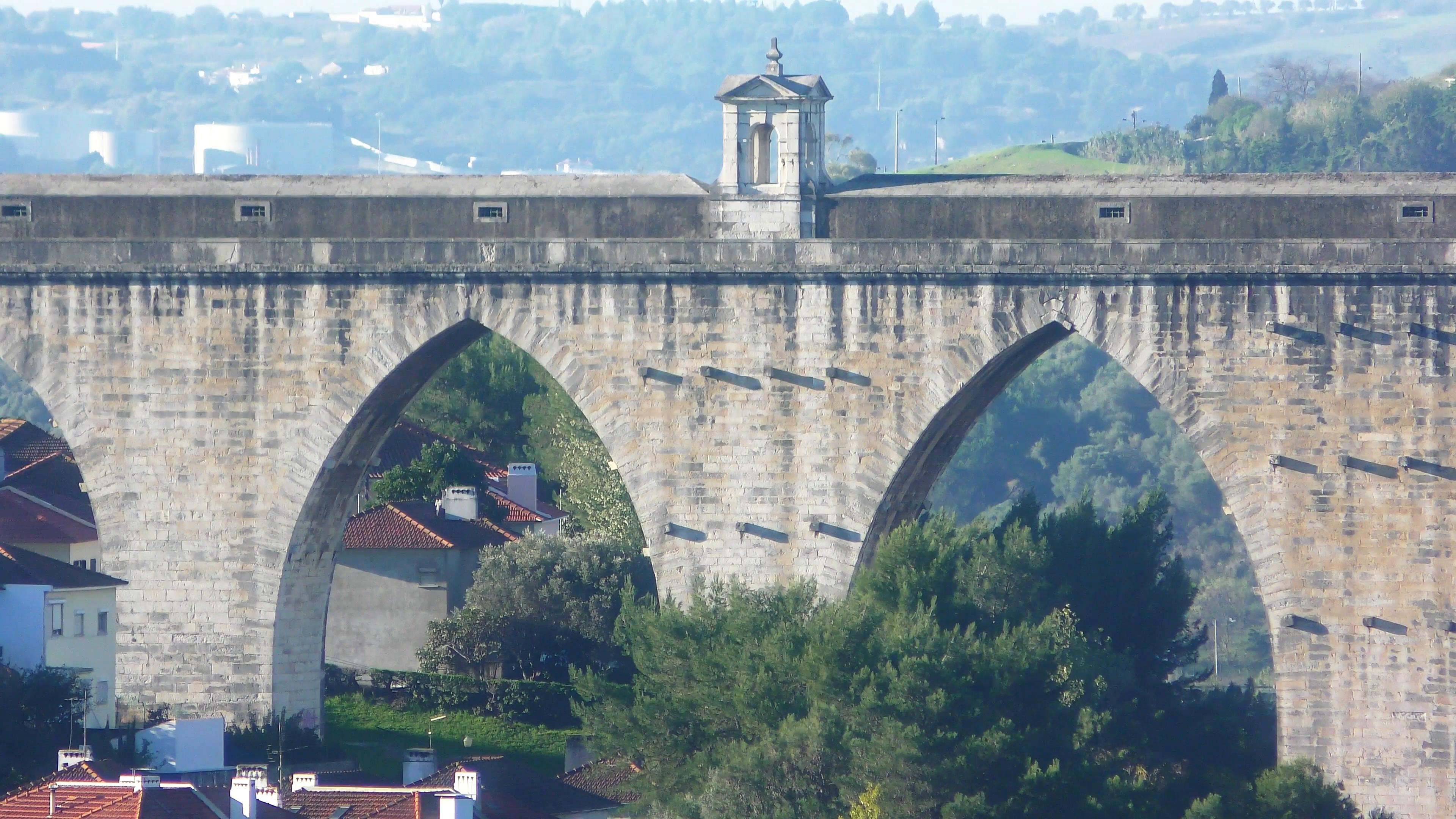 The Aguas Livres Aqueduct in Lisbon, Portugal The Aguas Livres ...