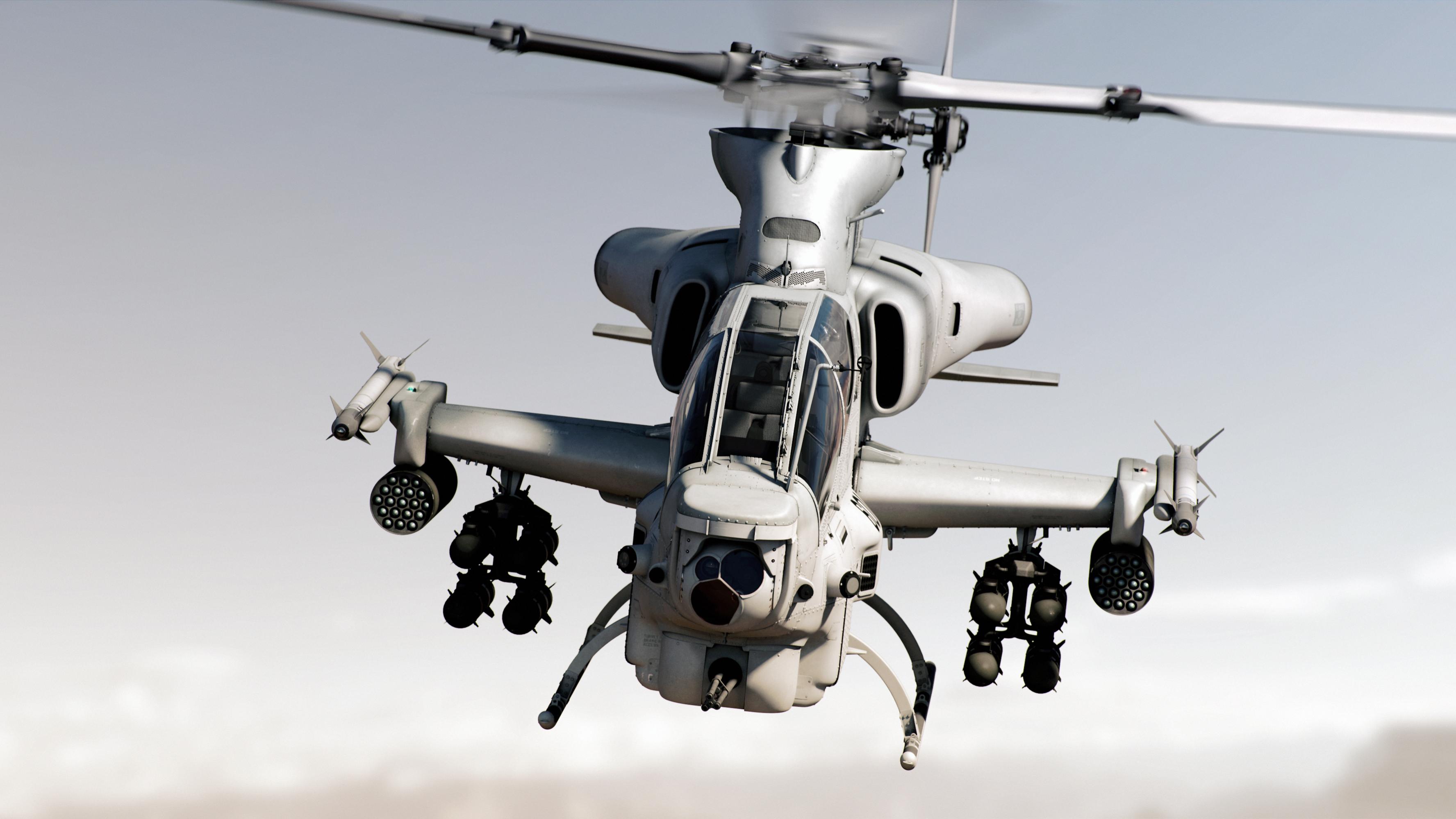 Wallpaper Bell AH-1Z Viper, Attack helicopter, US Marine Corps, HD ...