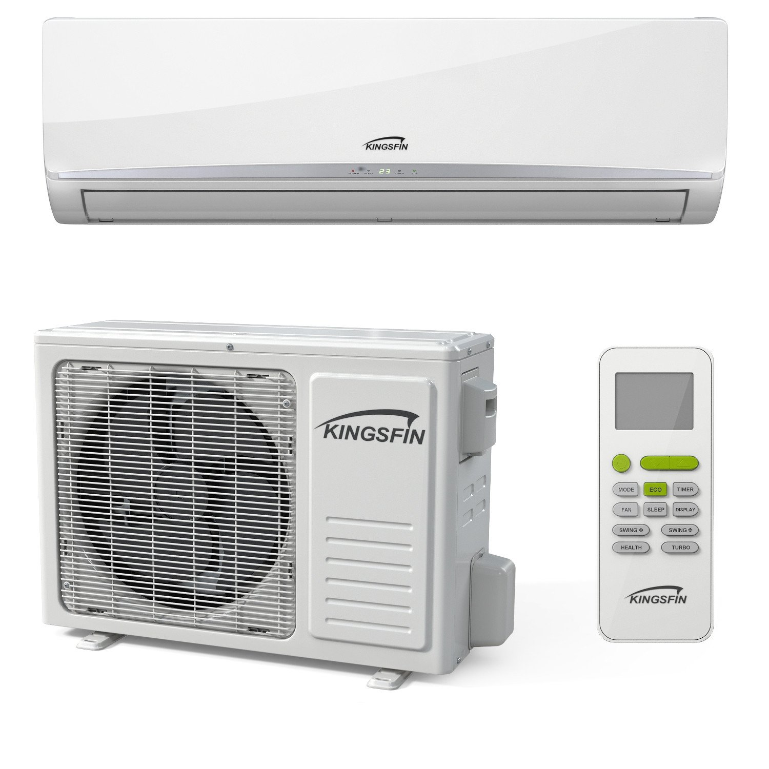 KINGSFIN Mini Split Ductless AC Air Conditioner and Heat Pump 15/18 ...