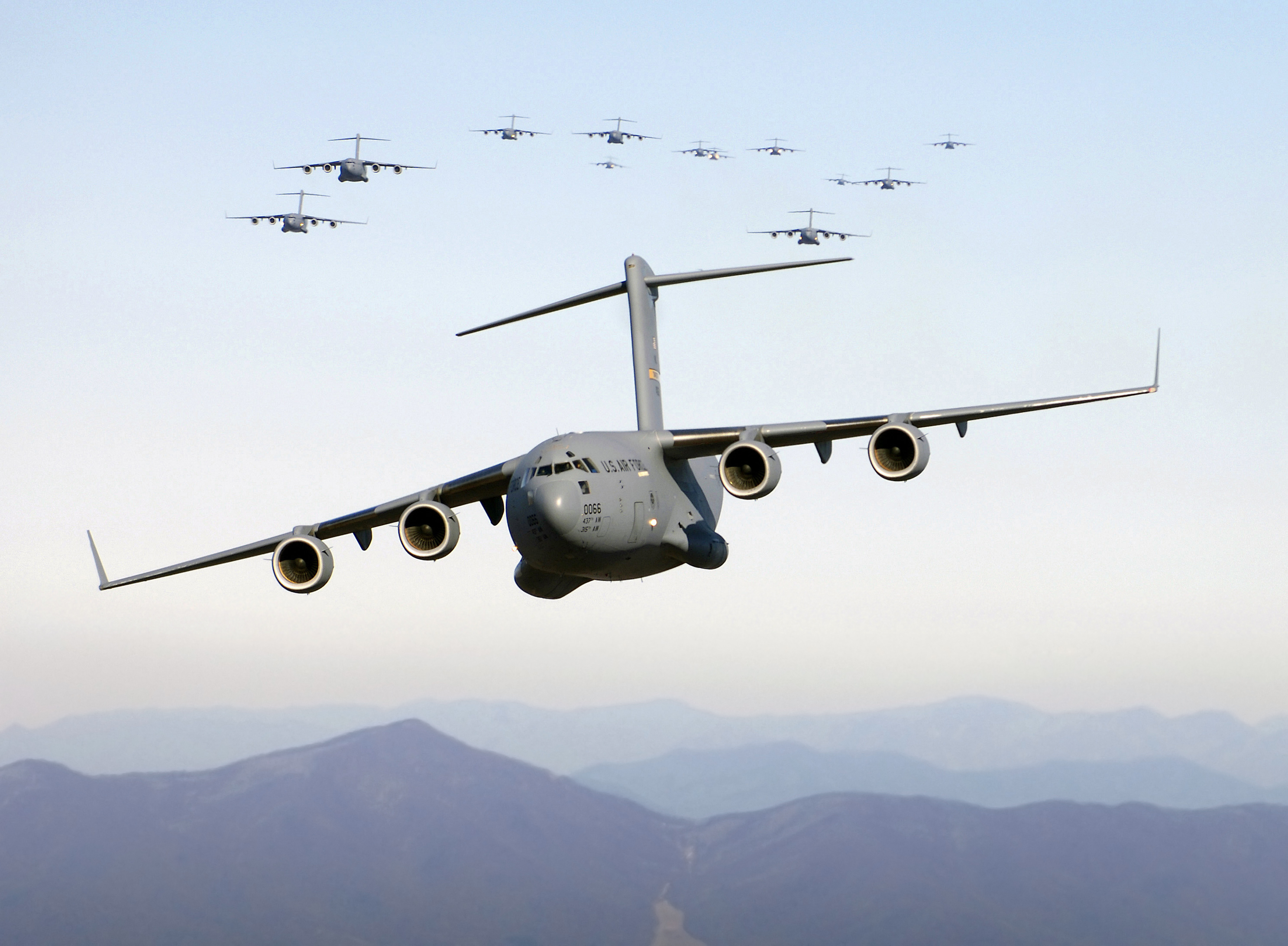 Military cargo jet photo