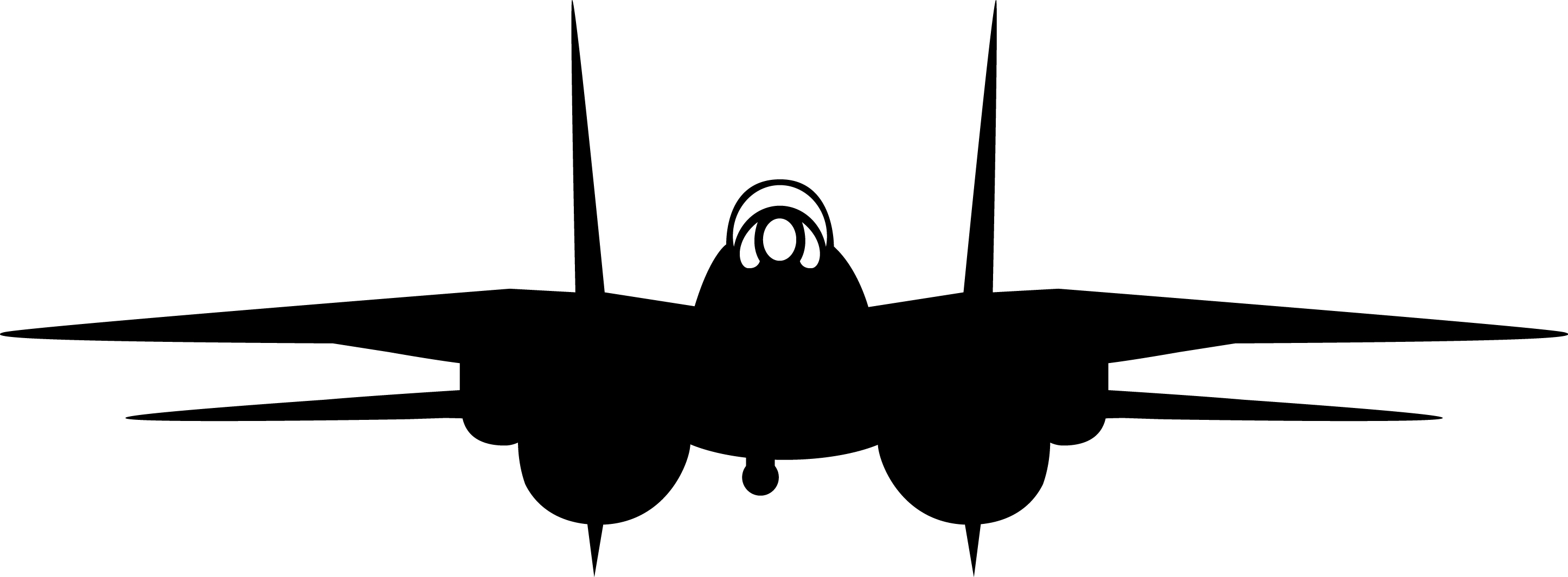 F-14 Tomcat - Invertable Silhouette | F-14 Decal | Aviation Decal ...
