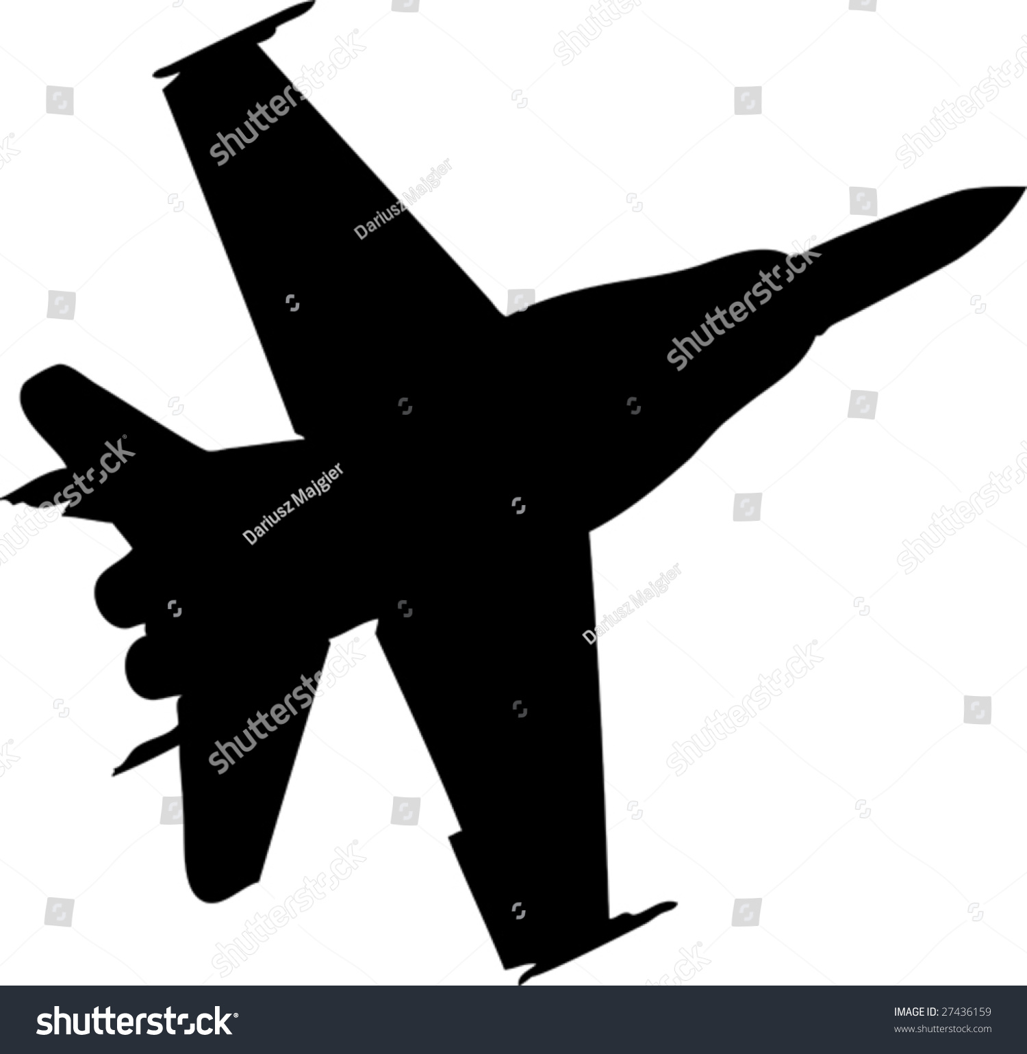 Aircraft Silhouette Stock Vector 27436159 - Shutterstock